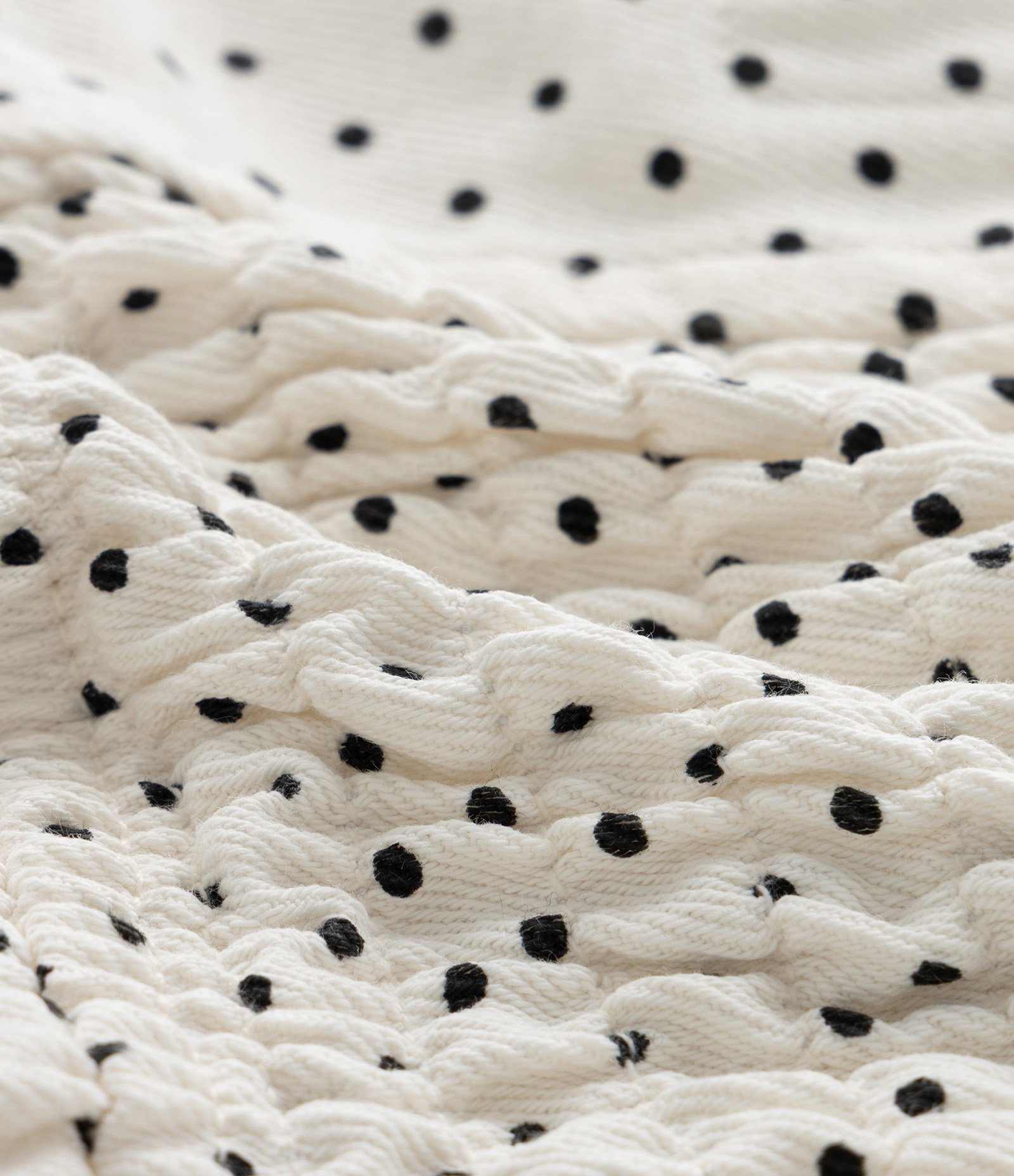 Vestido Midi em Sarja com Estampa Poá Curve & Plus Size Branco 8