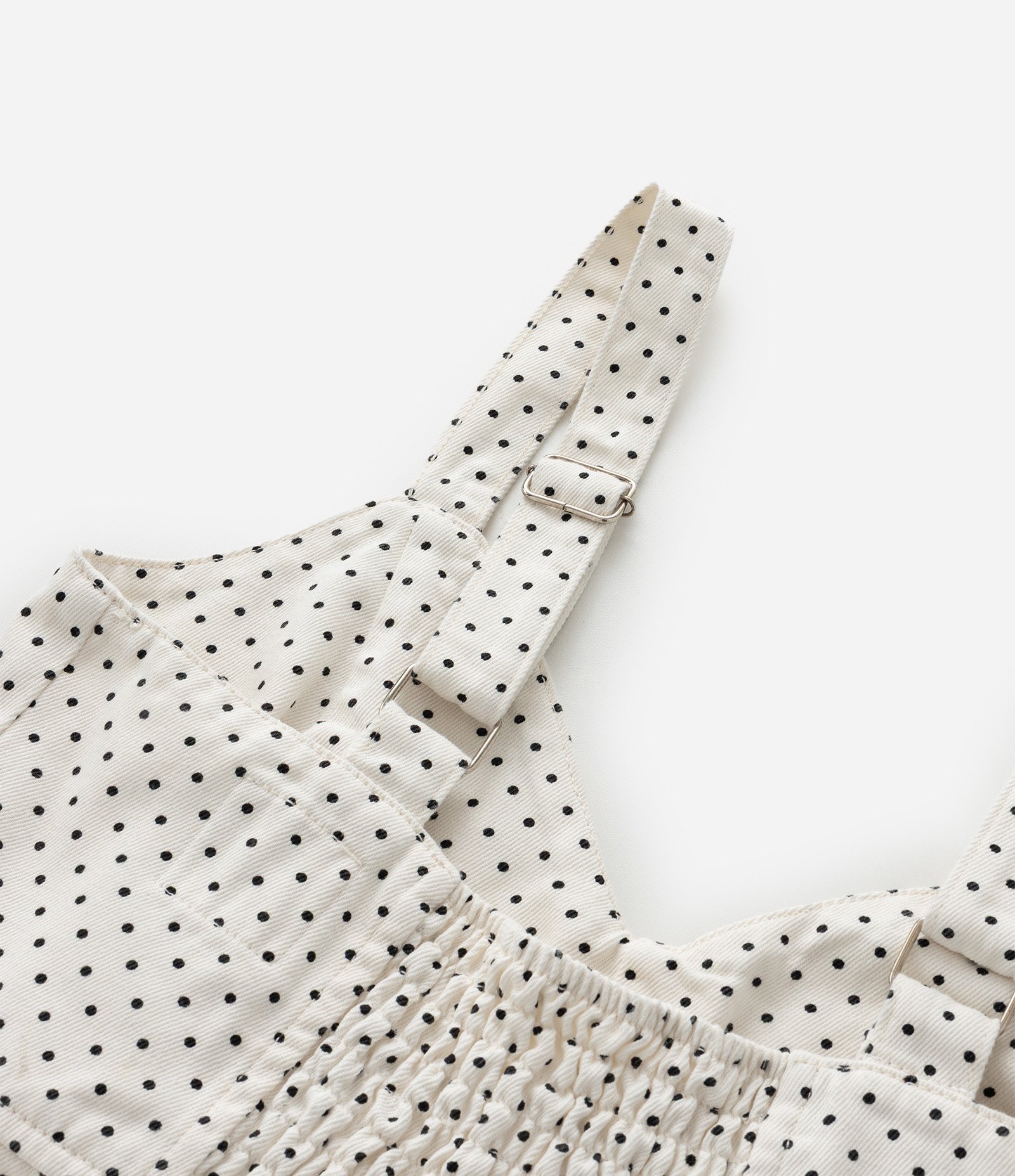 Vestido Midi em Sarja com Estampa Poá Curve & Plus Size Branco 9