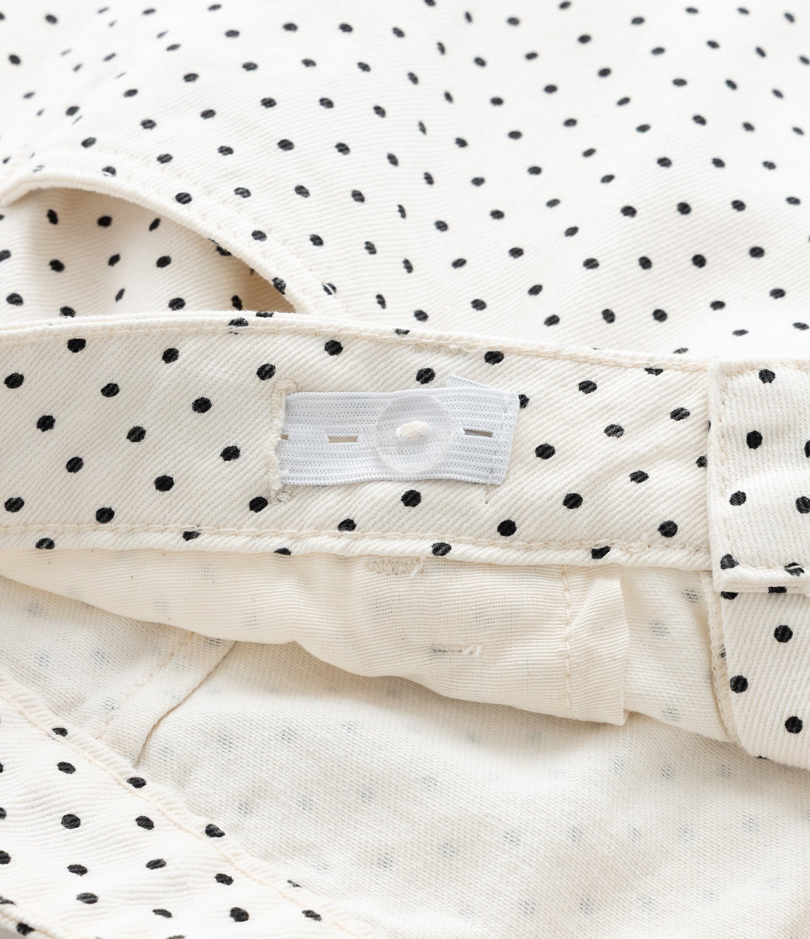 Calça Reta em Sarja Poá com Fenda na Barra Curve & Plus Size Branco 8