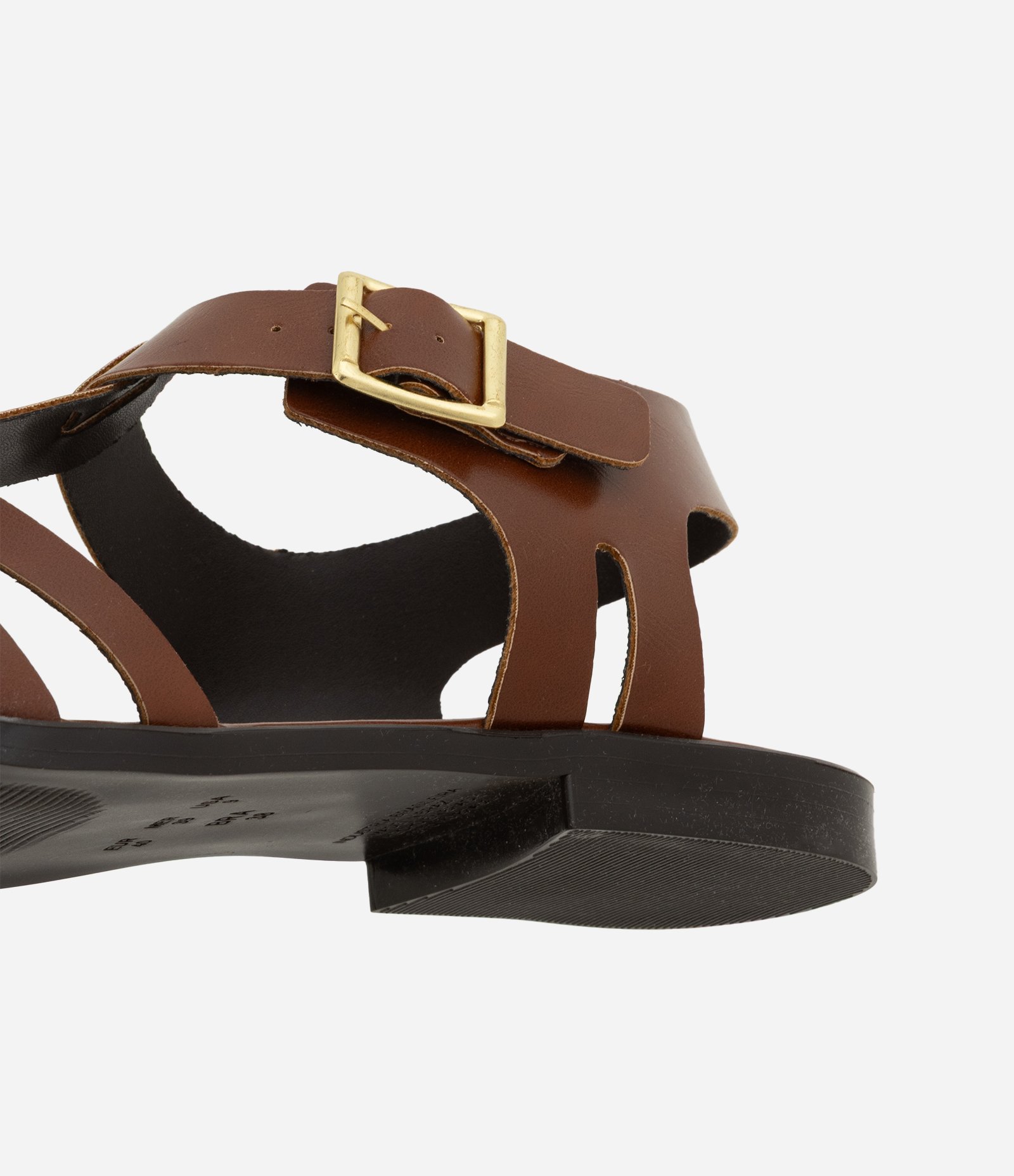 Sandália Rasteira Fisherman com Tiras Trançadas Marrom 5