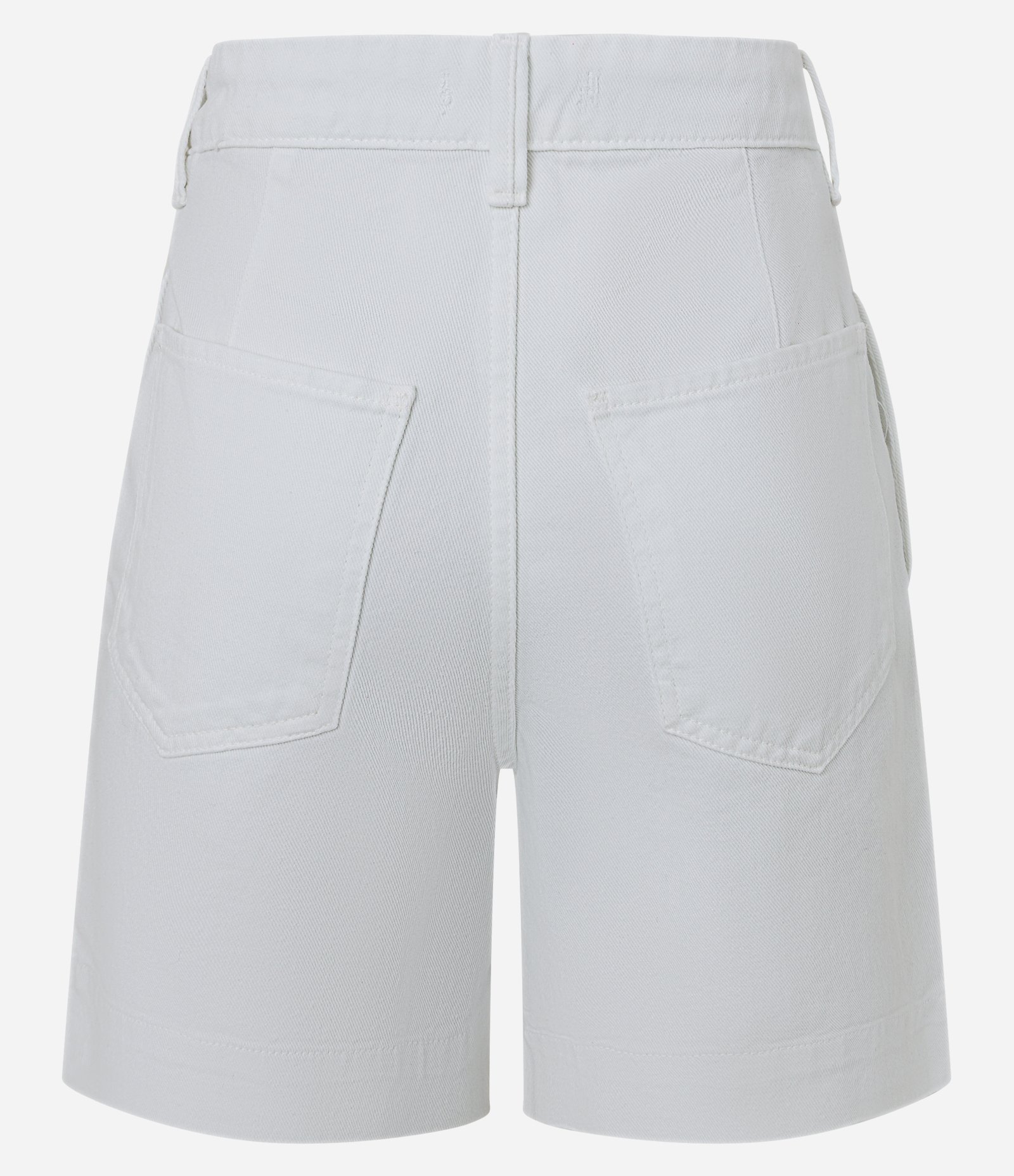 Short Mom Cintura Alta em Sarja com Bolsos Branco 6
