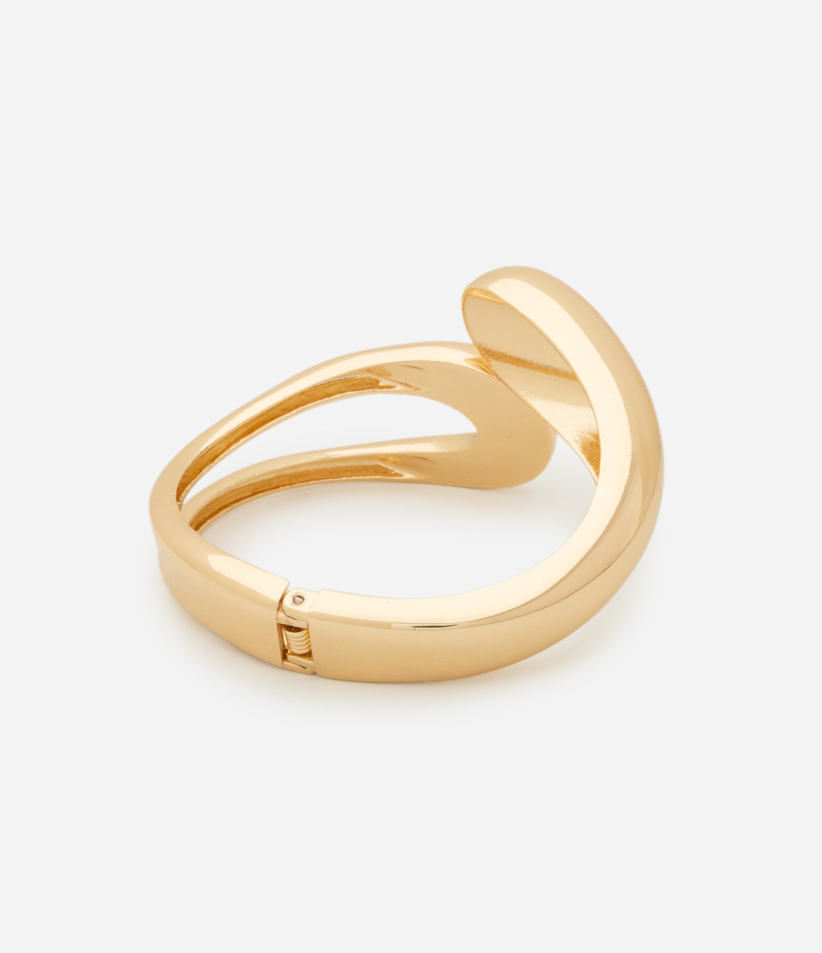 Bracelete com Design Orgânico Fluido Dourado 2