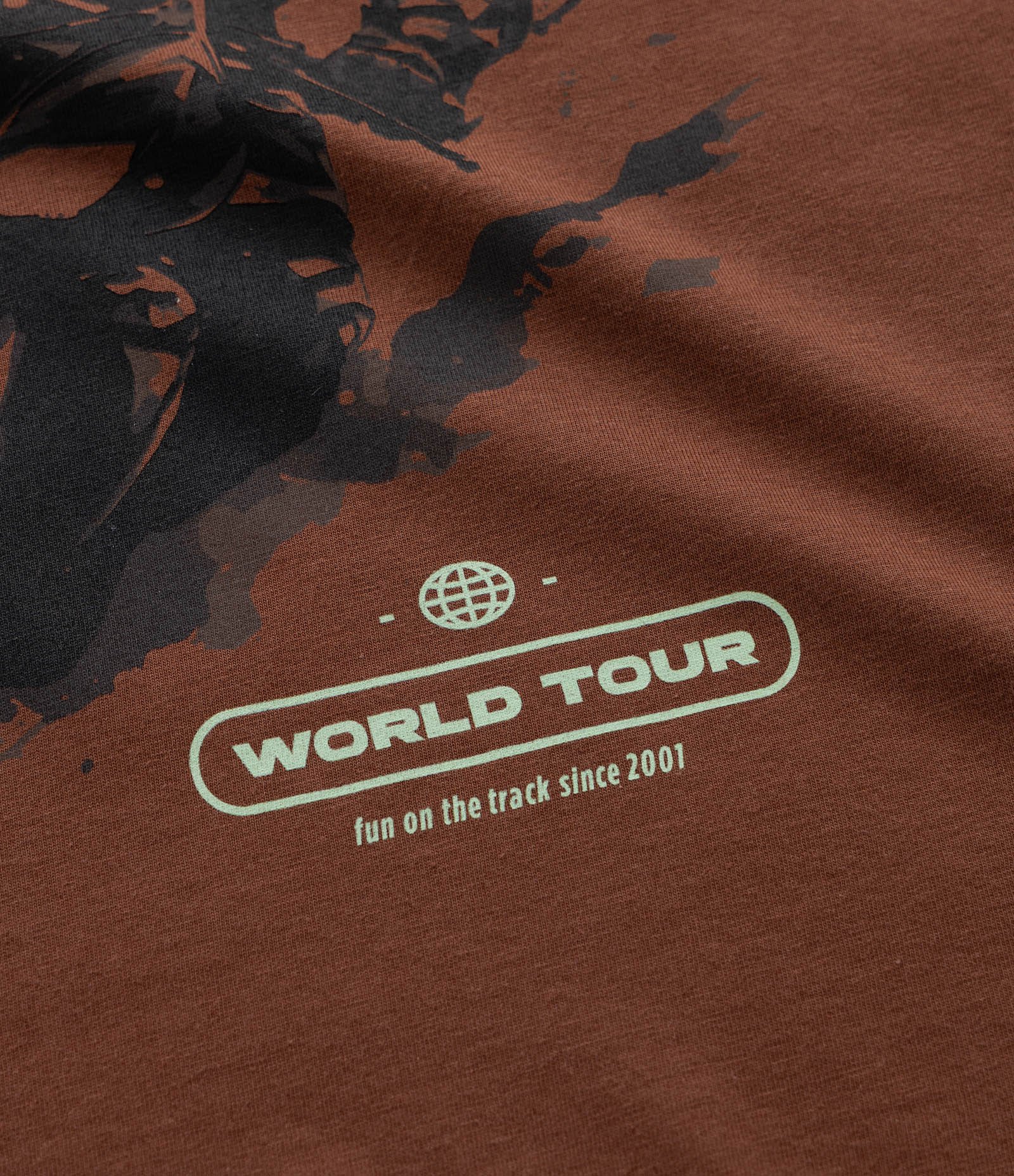 Camiseta Infantil com Estampa Moto Racing - Tam 5 a 14 anos Marrom 5