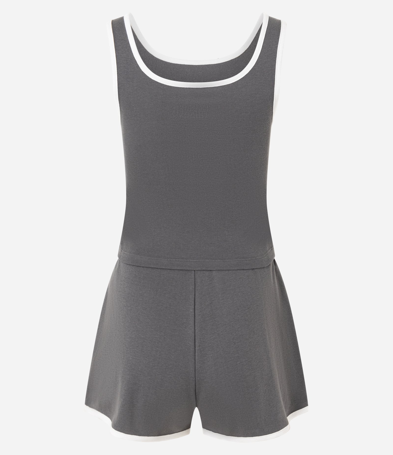 Pijama Short Doll em Algodão com Estampa Stranger Things e Short Runner Cinza 7