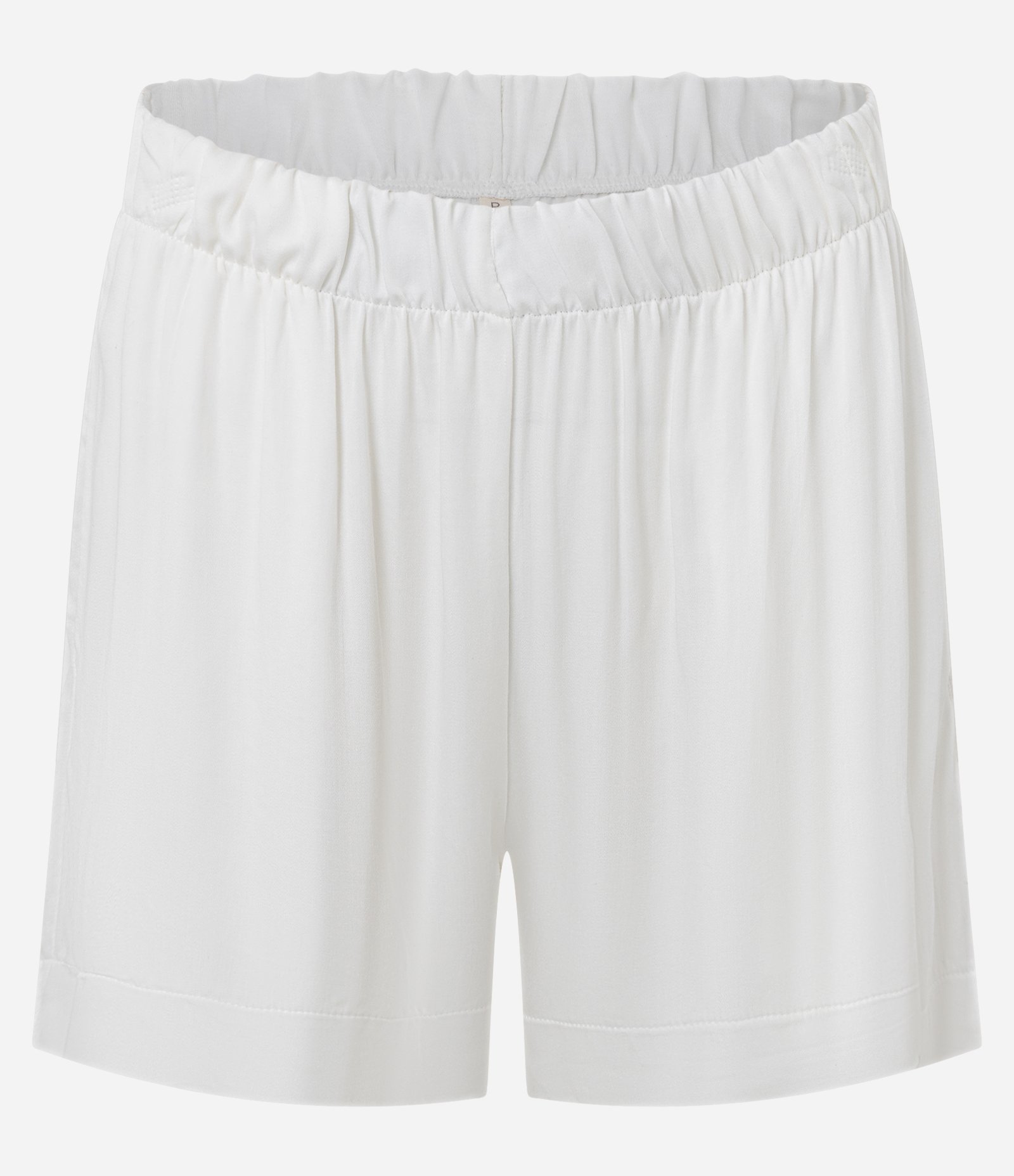 Pijama Short Doll em Cetim de Viscose com Viés Contrastante Branco 3