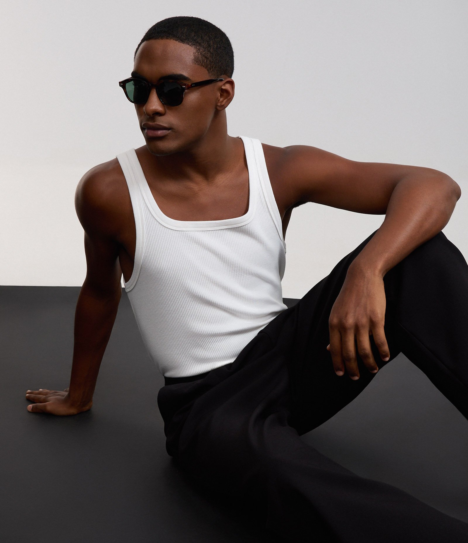 Regata em Ribana com Textura Canelada Branco 4