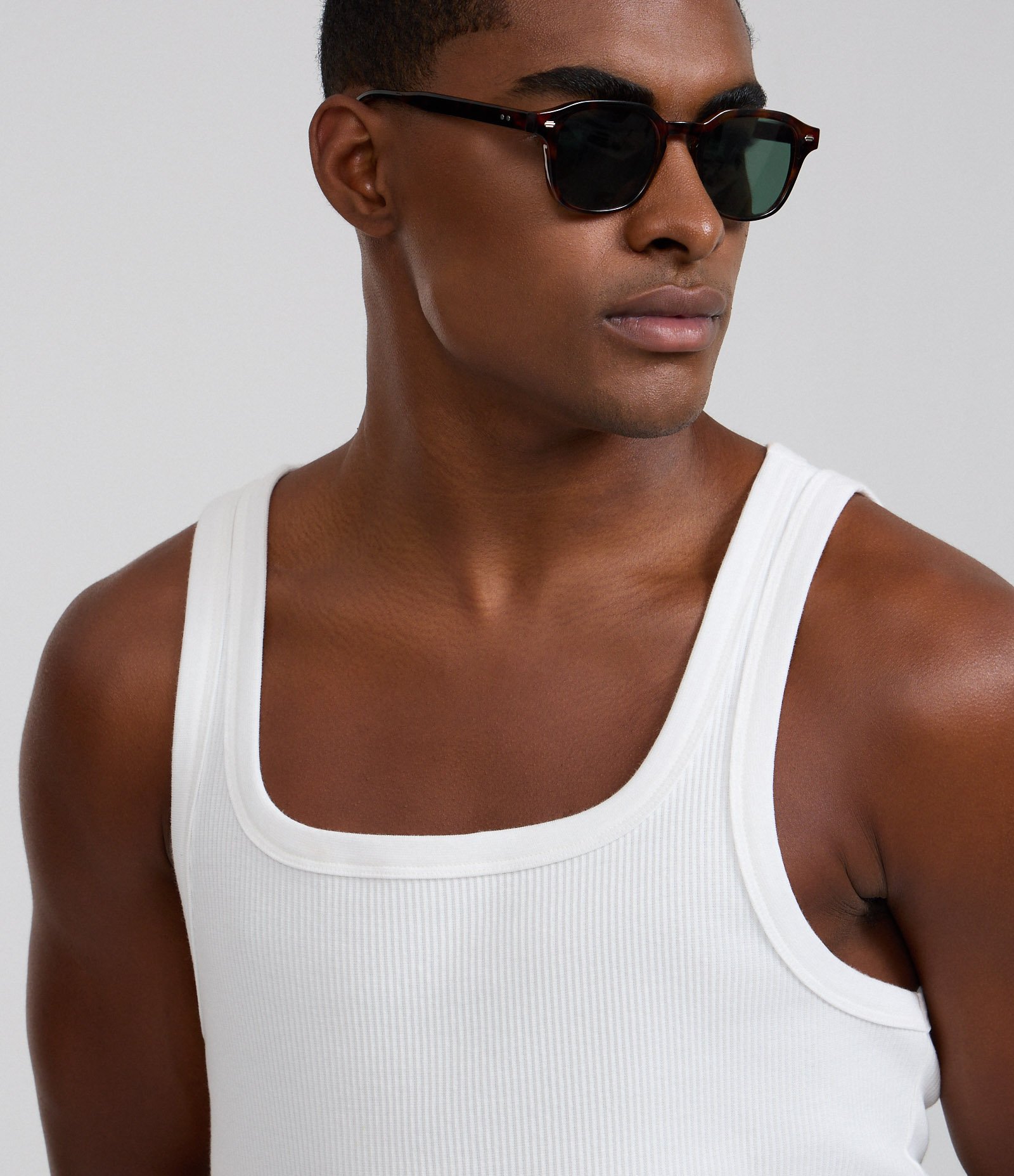 Regata em Ribana com Textura Canelada Branco 5