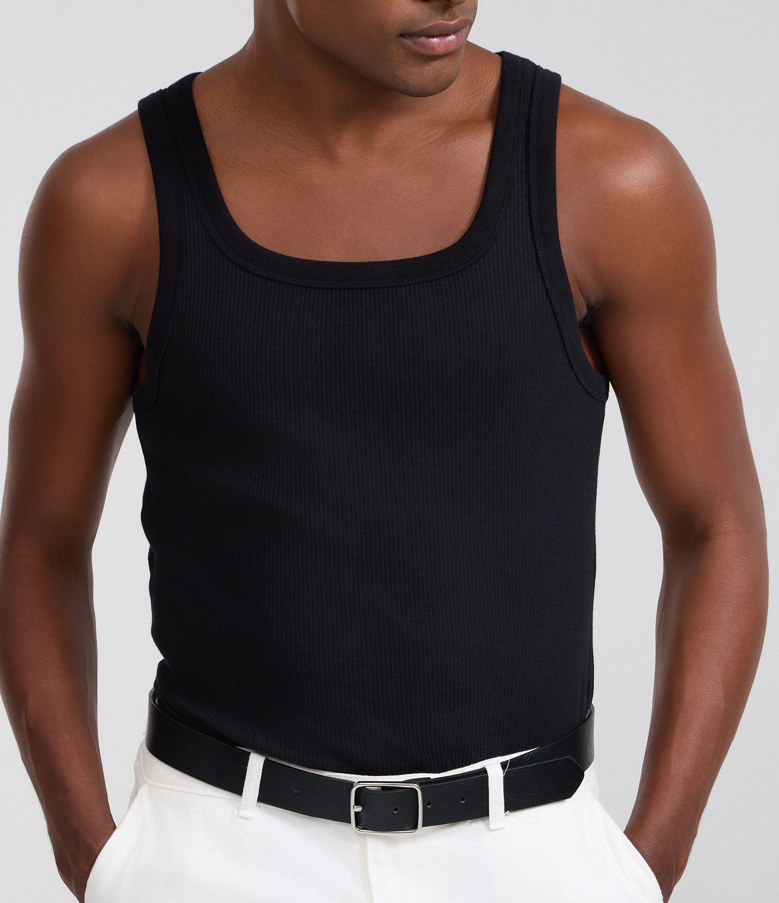 Regata em Ribana com Textura Canelada Preto 3