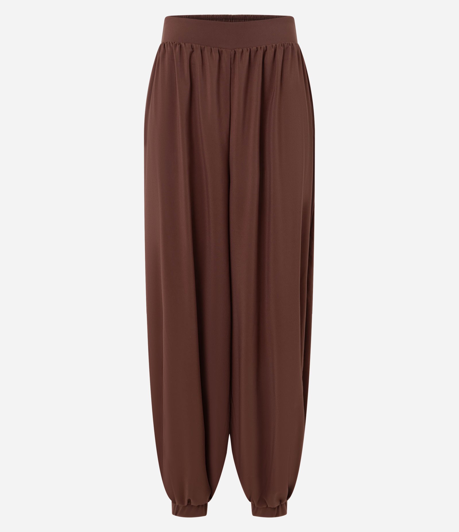 Calça Aladim em Crepe com Pregas e Cós Largo 5