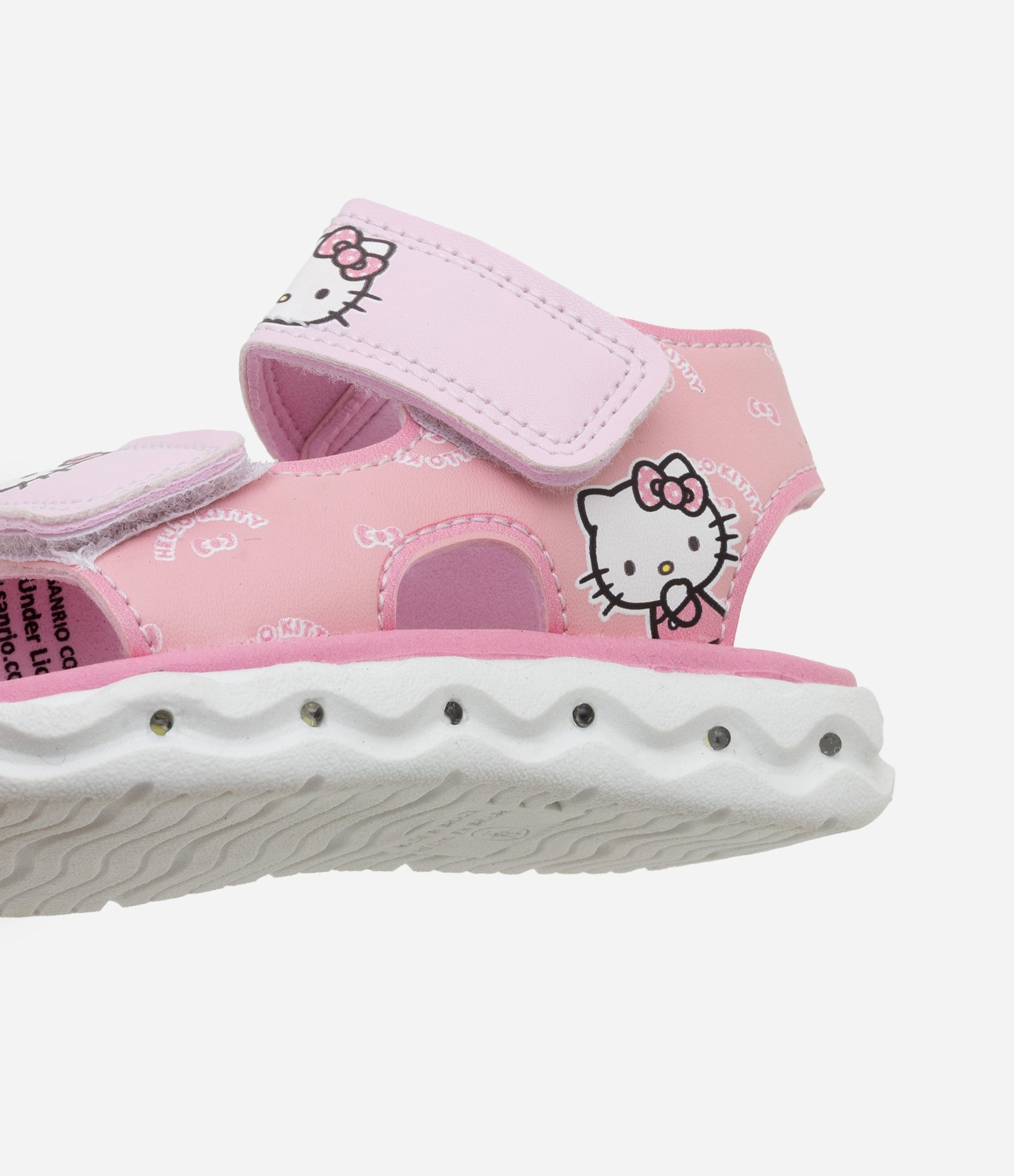 Sandália Infantil com LED e Estampa Hello Kitty - Tam 21 ao 27 Rosa 2