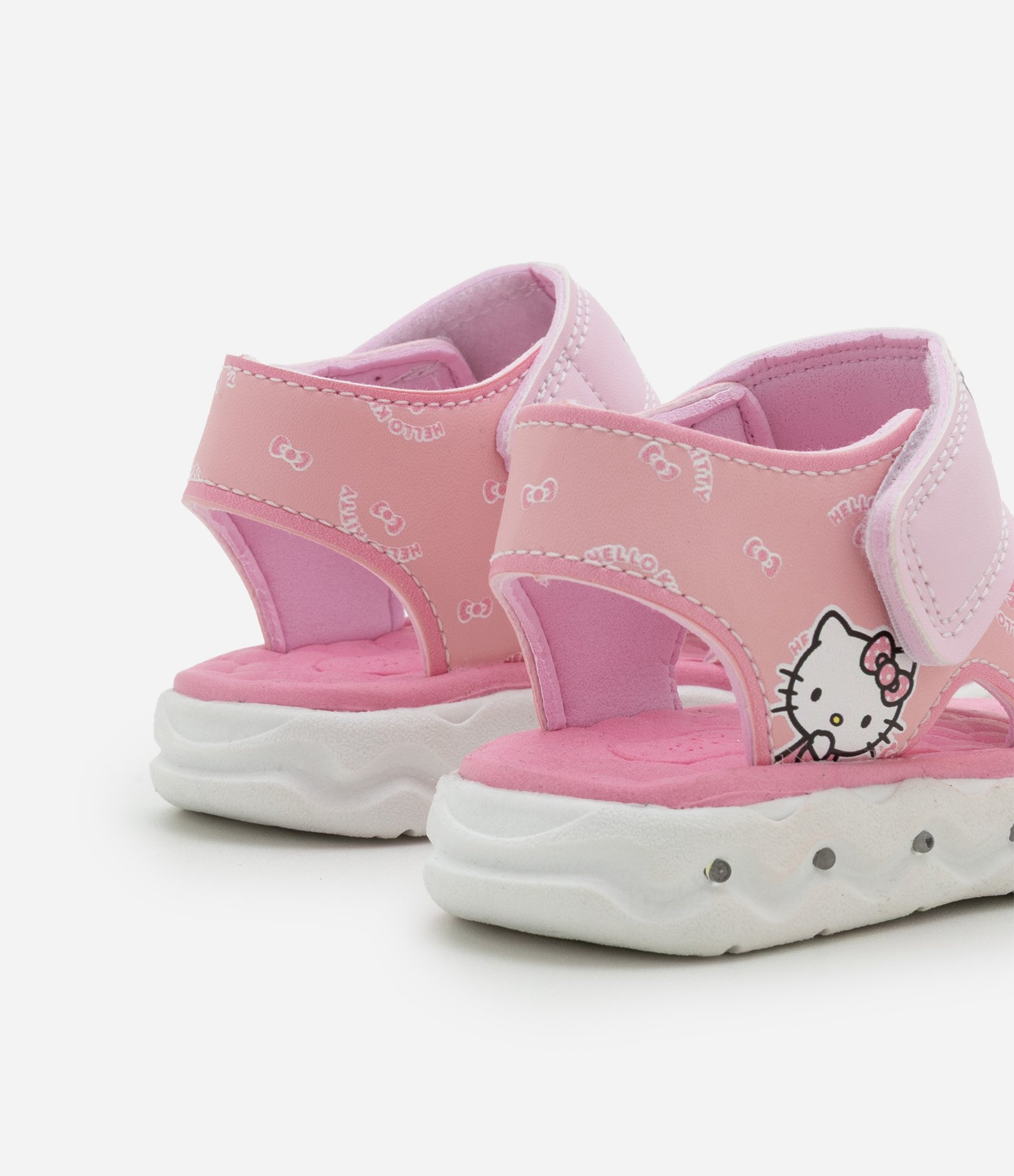 Sandália Infantil com LED e Estampa Hello Kitty - Tam 21 ao 27 Rosa 3