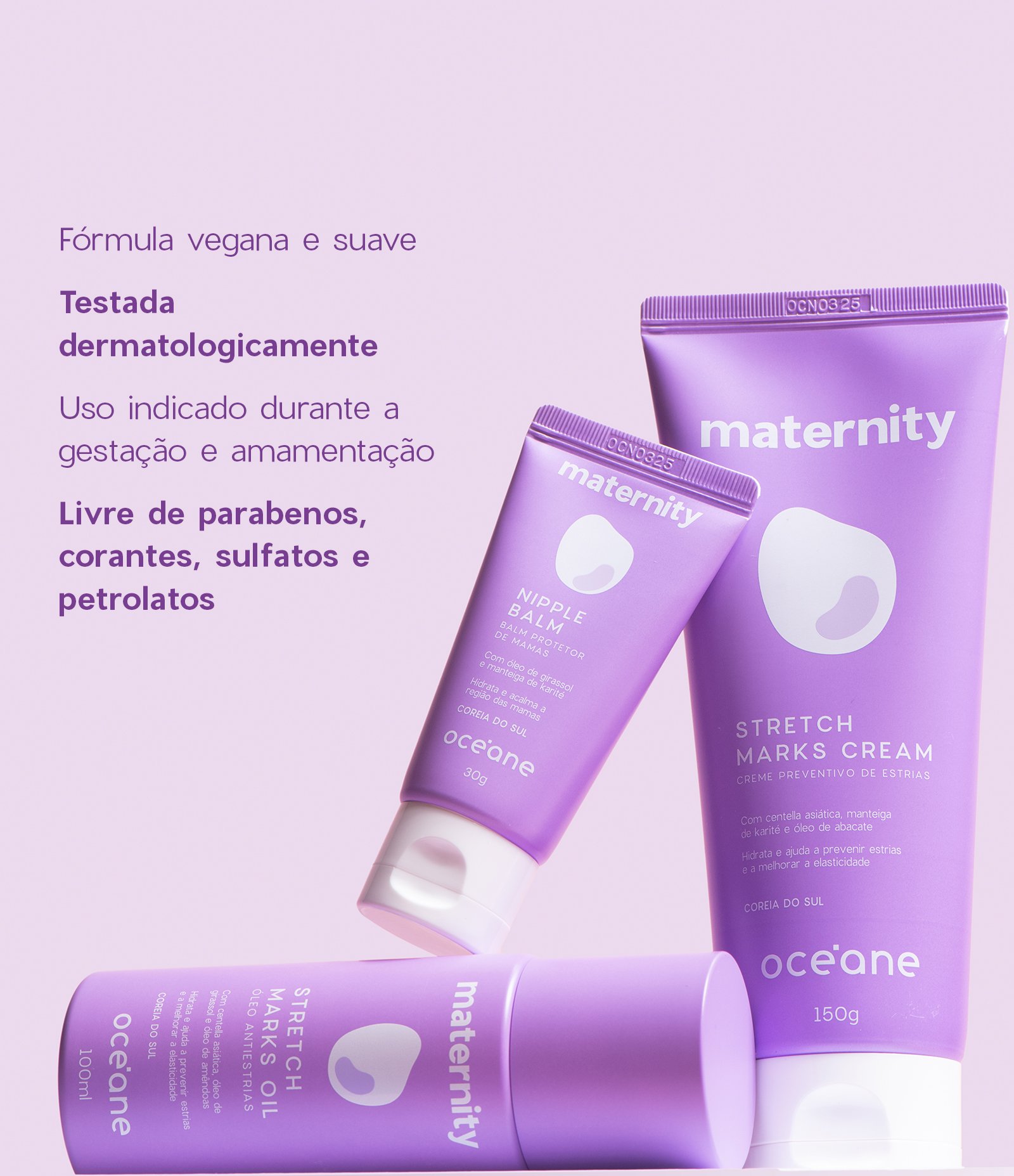 Óleo Preventivo de Estrias Stretch Marks Oil Maternity Oceane 100ML 3