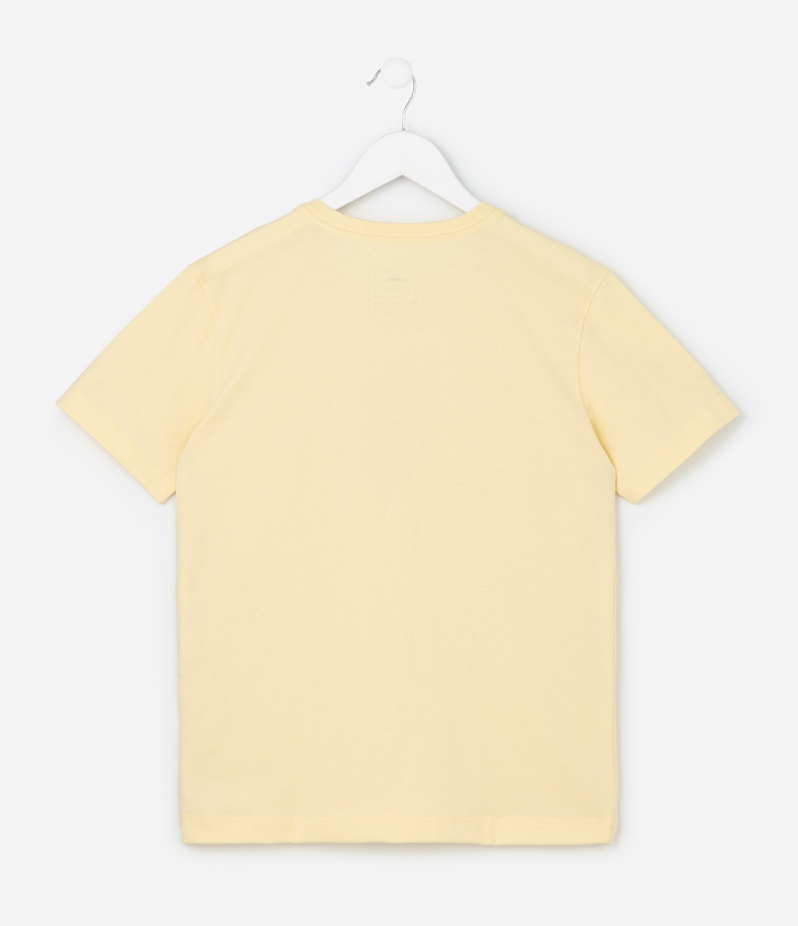 Camiseta Infantil Regular com Estampa de Coqueiro - Tam 5 a 14 Anos Amarelo 2
