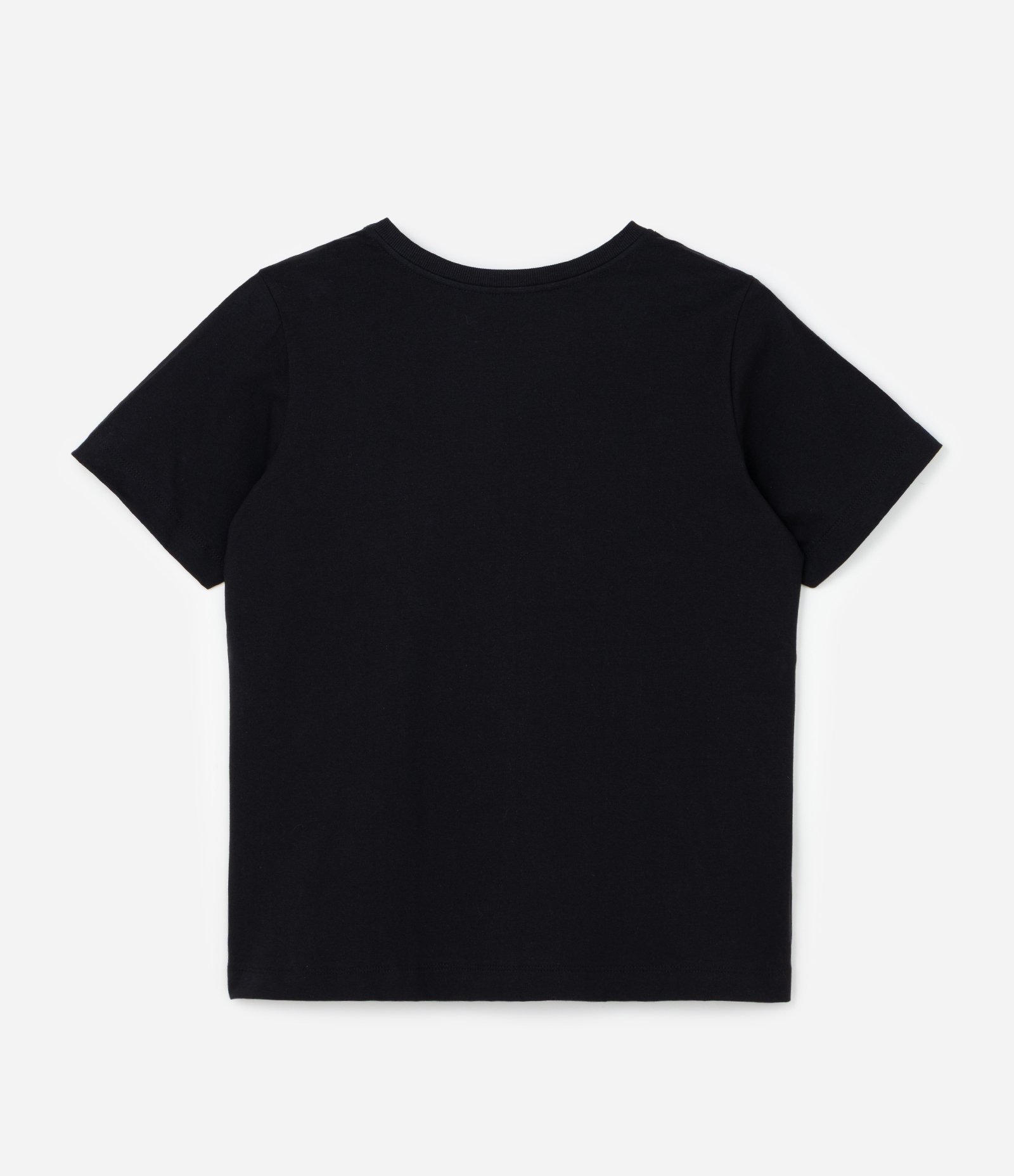 Camiseta Alongada em Algodão com Onça em Foil Curve & Plus Size Preto 5