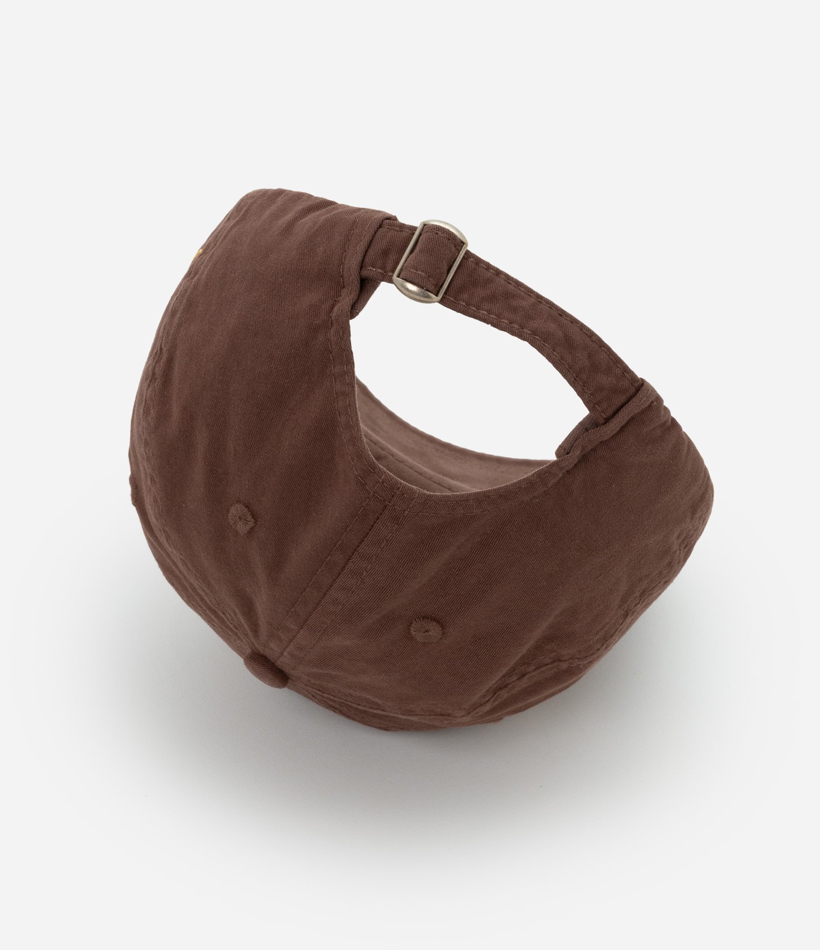 Boné Aba Curva em Sarja com Bordado Território de Afeto Marrom 6