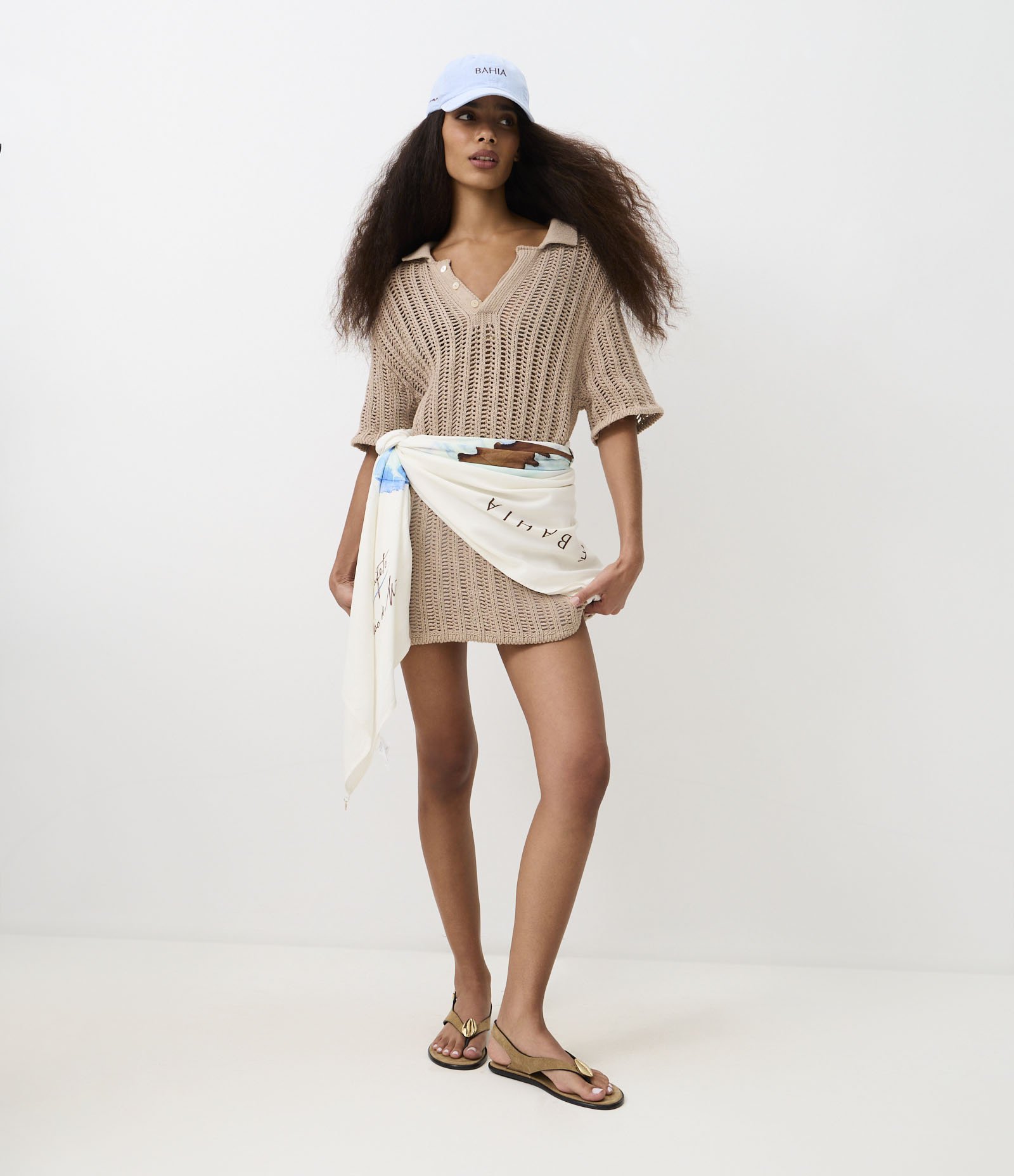 Boné Aba Curva em Sarja com Bordado BAHIA Azul 9