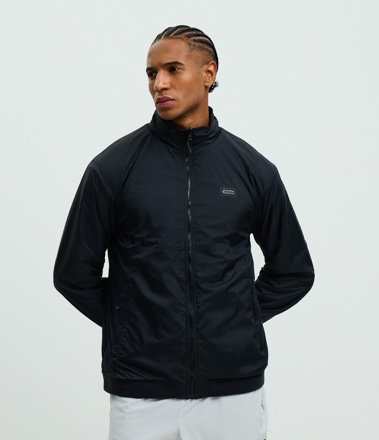 Jaqueta Reversível com Fleece e Lettering Preto 1