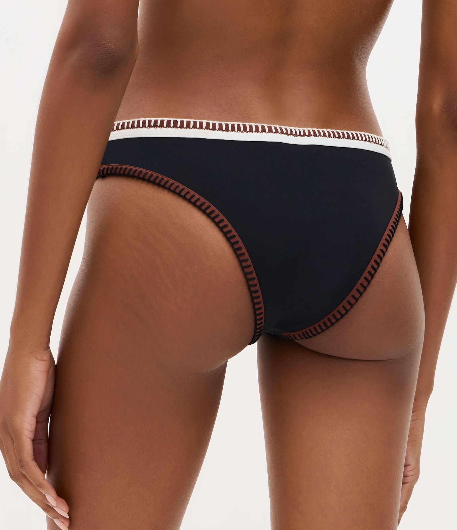 Biquíni Calcinha Básica em Poliamida com Cós Detalhado Preto 4