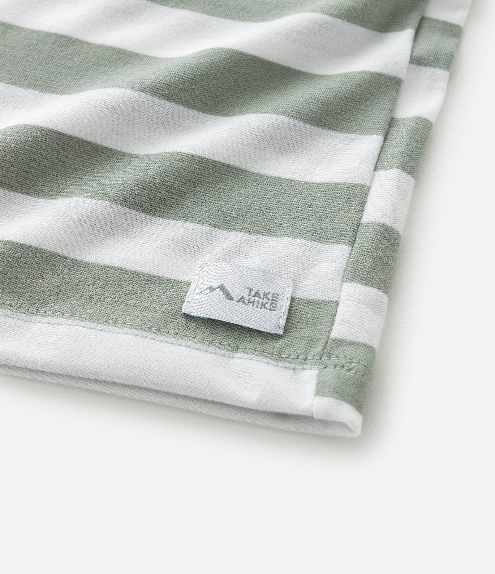 Camiseta Infantil Comfort com Estampa de Listras - Tam 5 a 14 Anos Verde/Branco 5