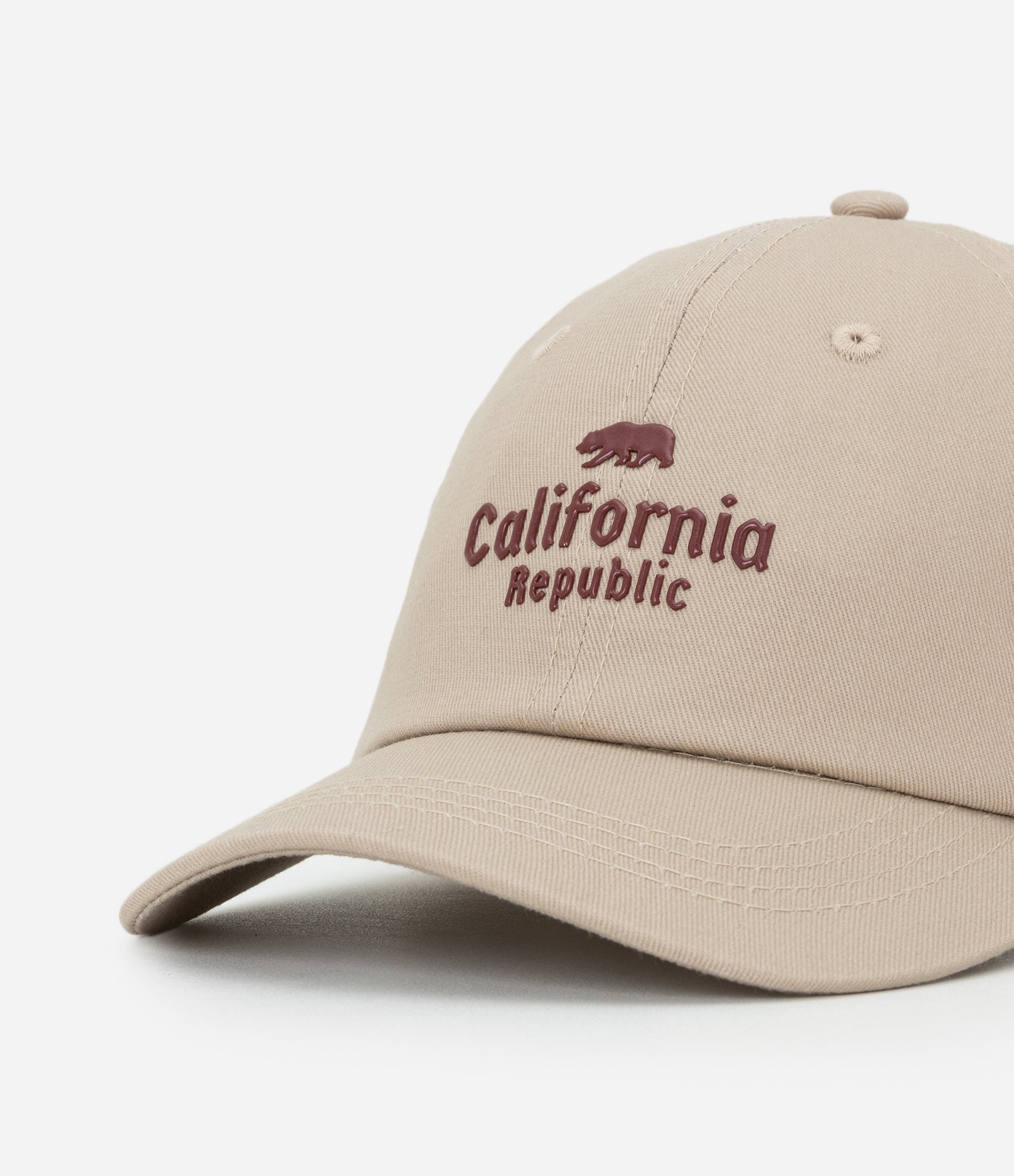 Boné Infantil em Sarja com Bordado Califórnia – Tam U Bege 4