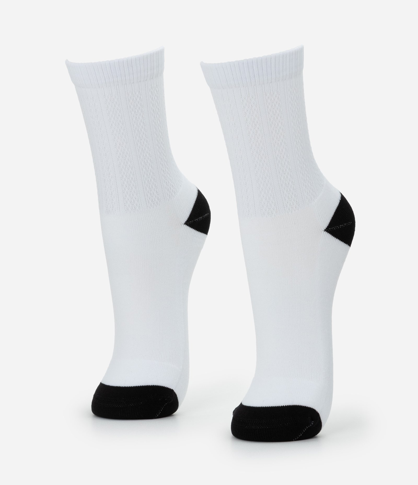 Meia Cano Médio Esportiva em Poliamida Branco 1