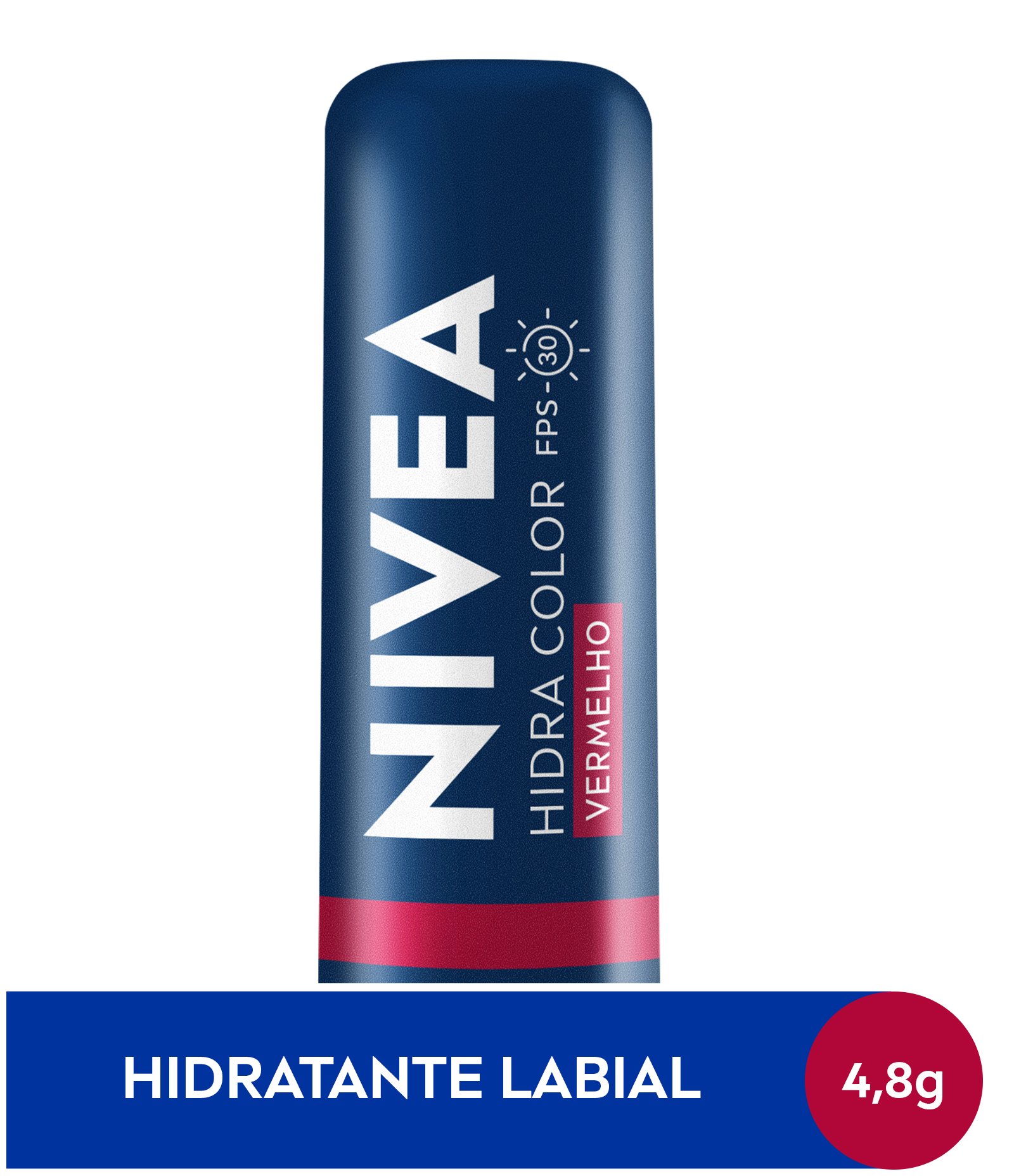 Hidratante Labial Hidra Color FPS30 Nivea Vermelho 1