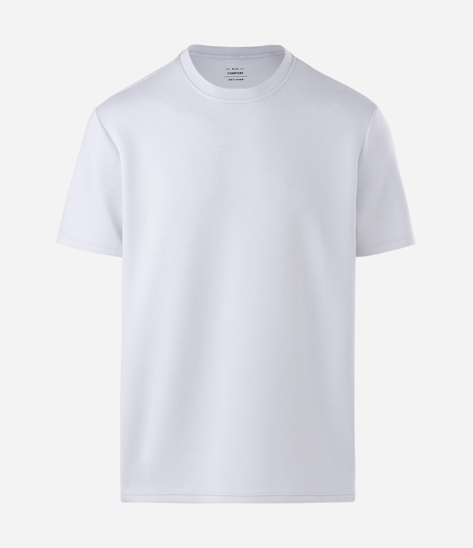 Camiseta Esportiva com Toque Macio com Modal e Estampa Localizada Branco Gelo 5