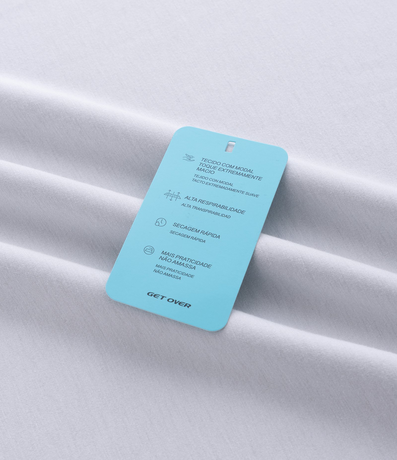 Camiseta Esportiva com Toque Macio com Modal e Estampa Localizada Branco Gelo 8