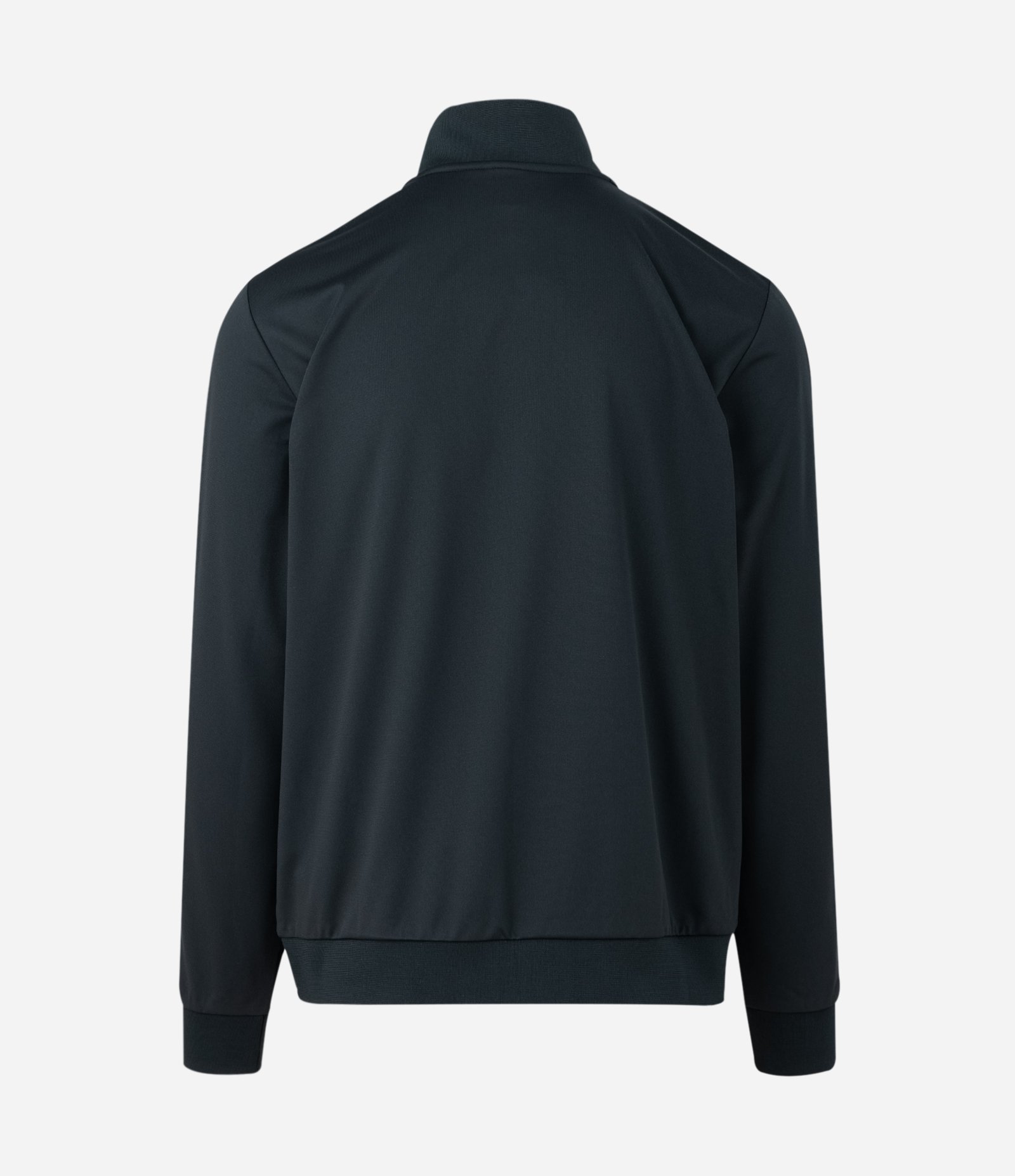 Casaco em Helanca Esportivo com Listras nos Ombros Preto 6