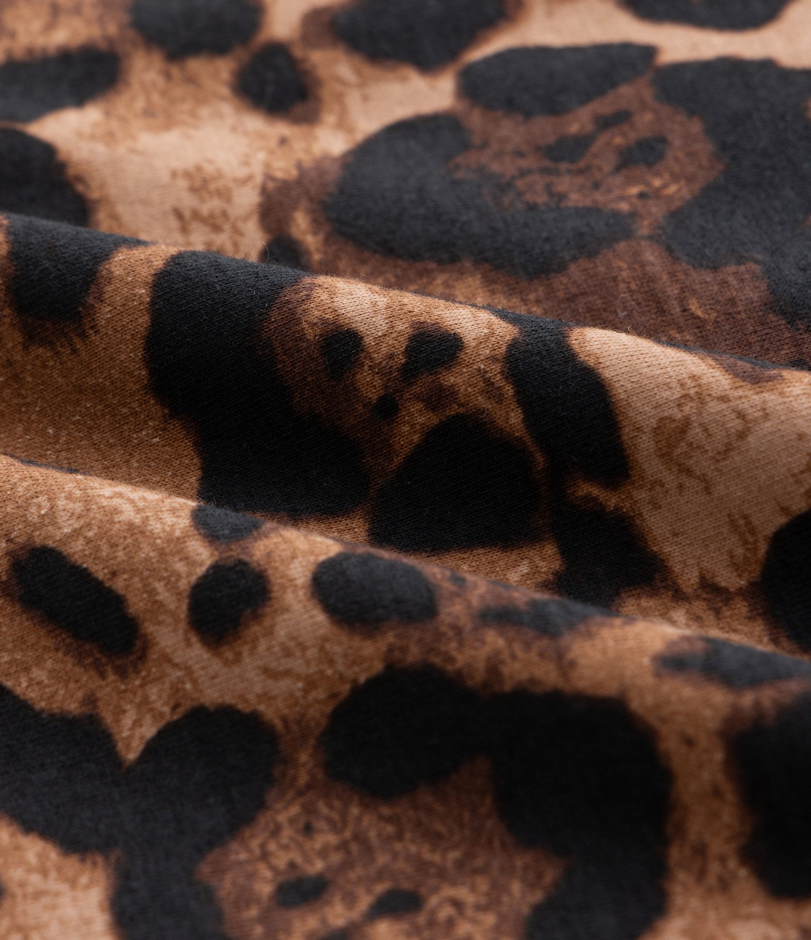 Vestido Curto Muscle Tee em Algodão com Estampa Animal Print Onça Curve & Plus Size Marrom 7