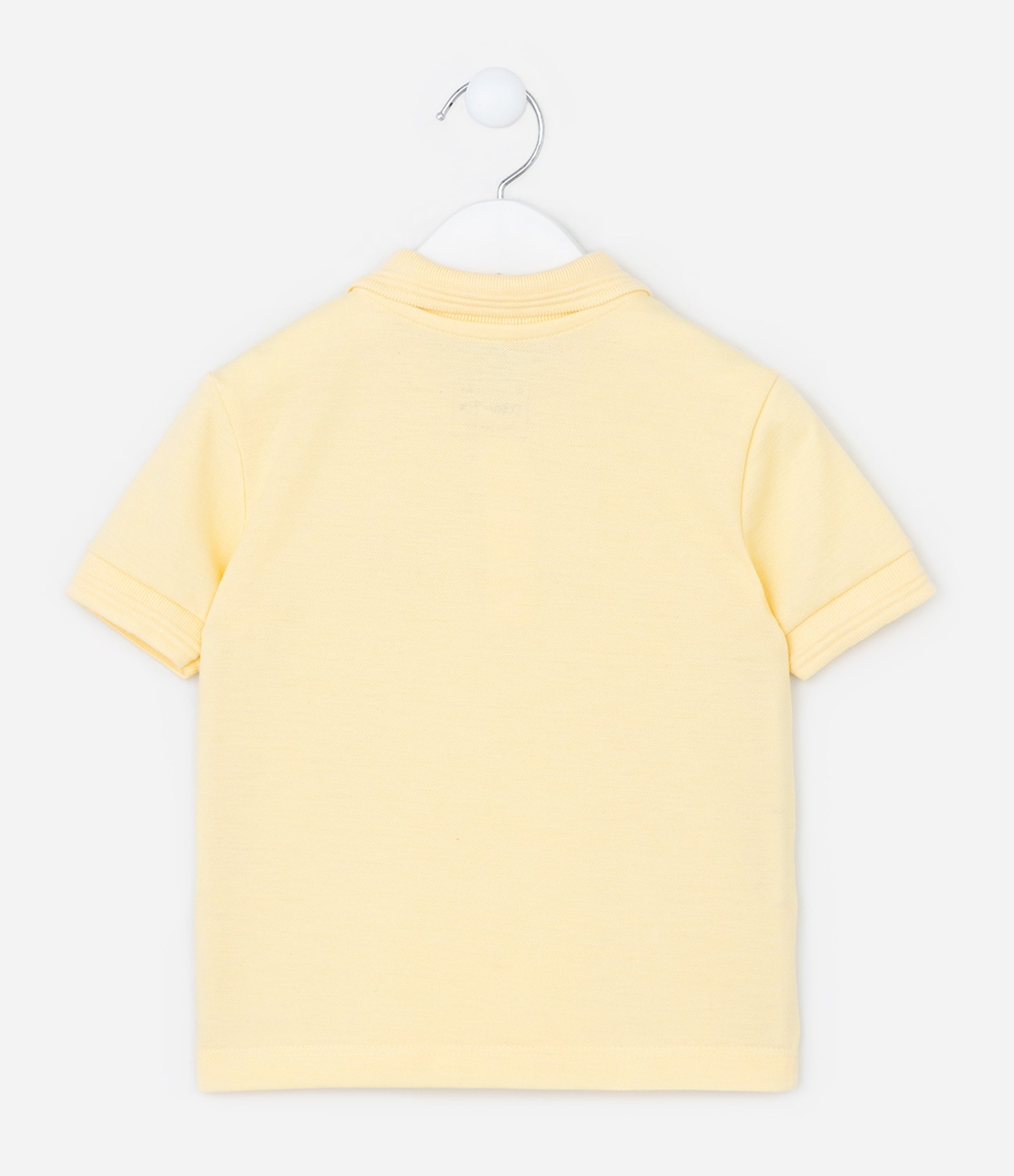 Camiseta Polo Infantil com Bordado - Tam 1 a 5 Anos Amarelo 2