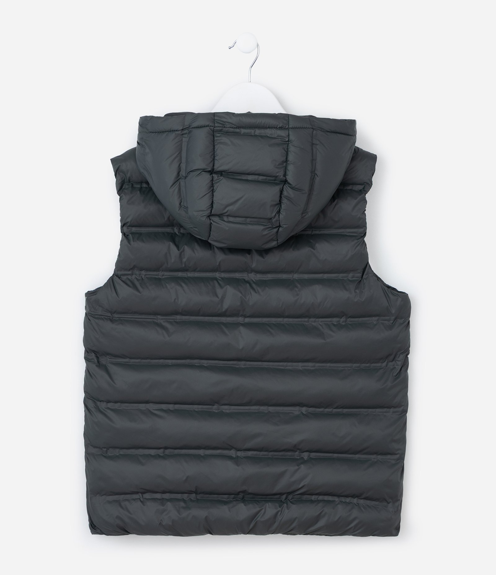 Colete Infantil com Capuz e Zíper Frontal - Tam 5 A 14 Anos Preto 3