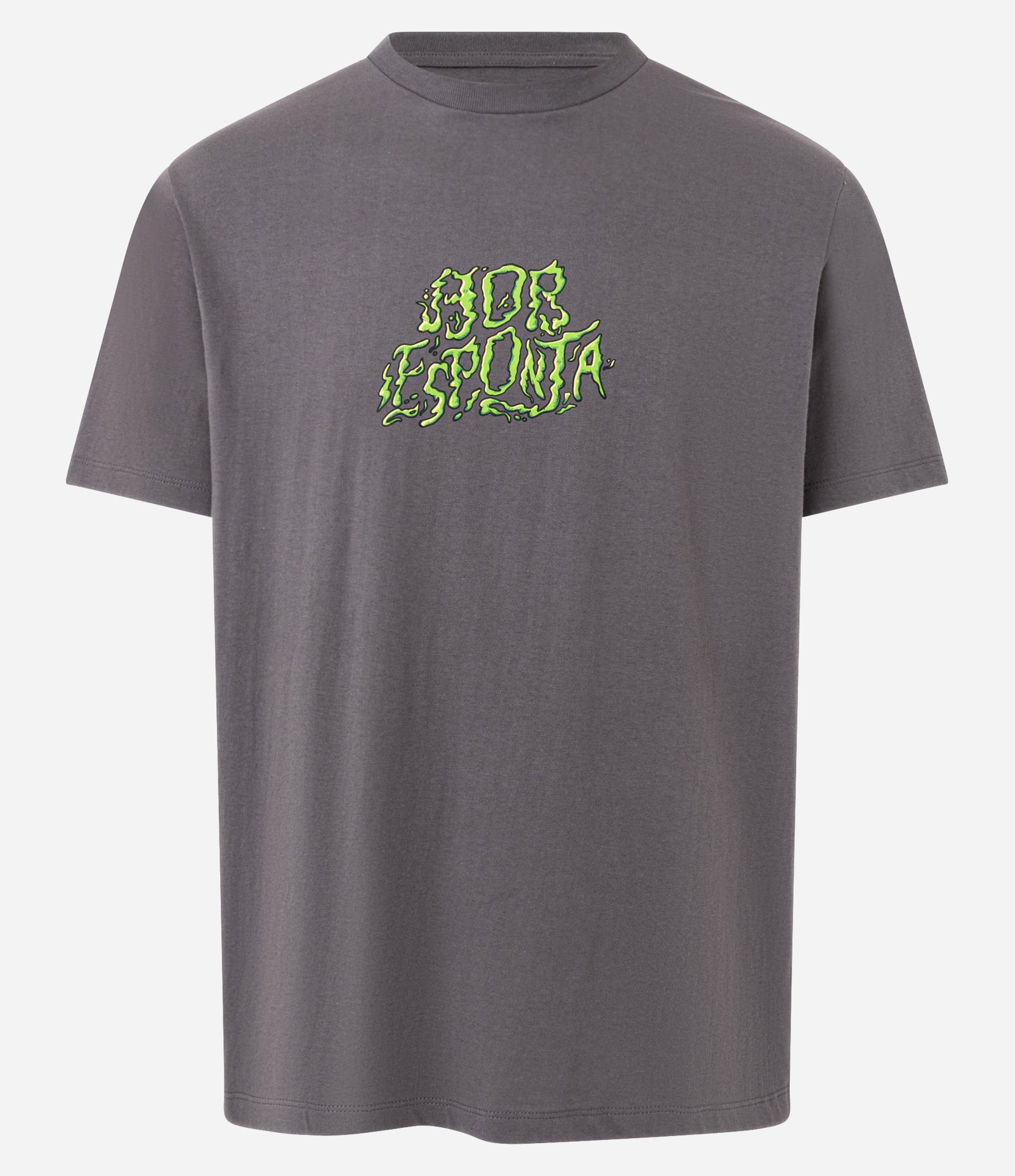 Camiseta Comfort em Meia Malha com Estampa Bob Esponja Cinza 5