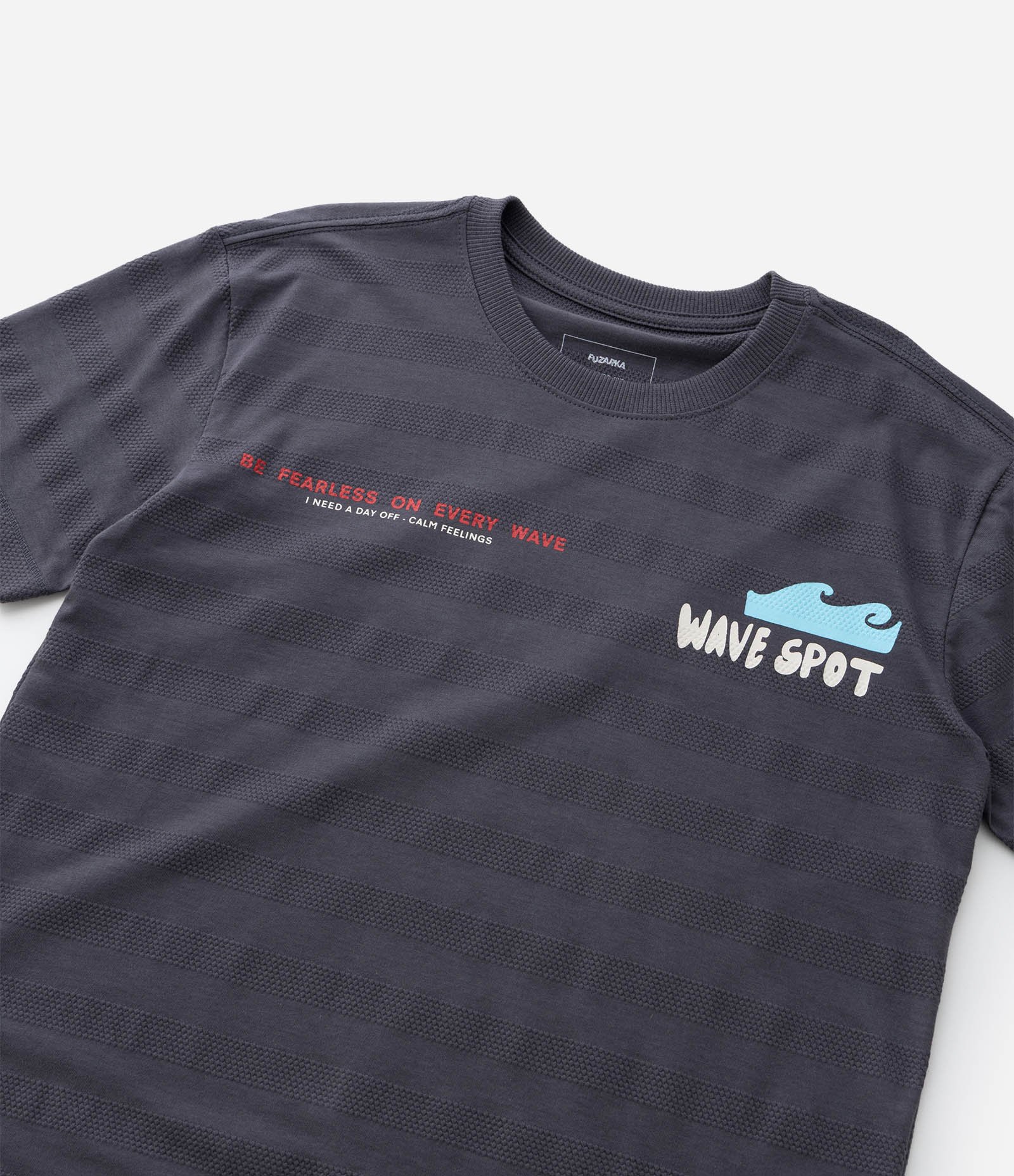 Camiseta Infantil com Estampa de Surf Texturizada - Tam 5 a 14 Anos Cinza 4