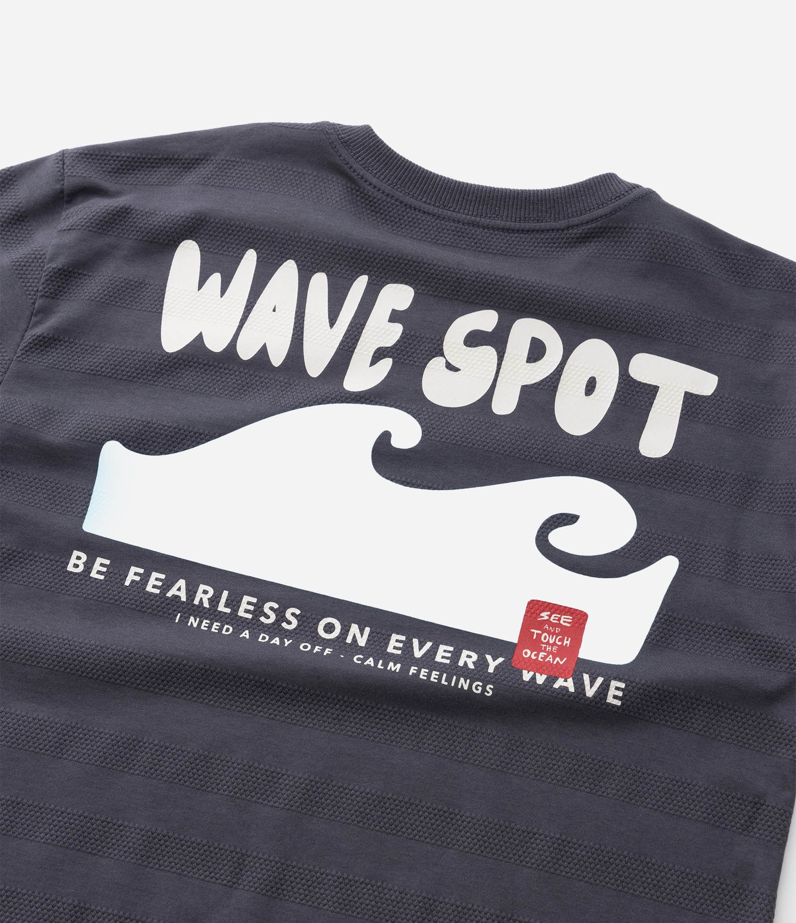 Camiseta Infantil com Estampa de Surf Texturizada - Tam 5 a 14 Anos Cinza 6