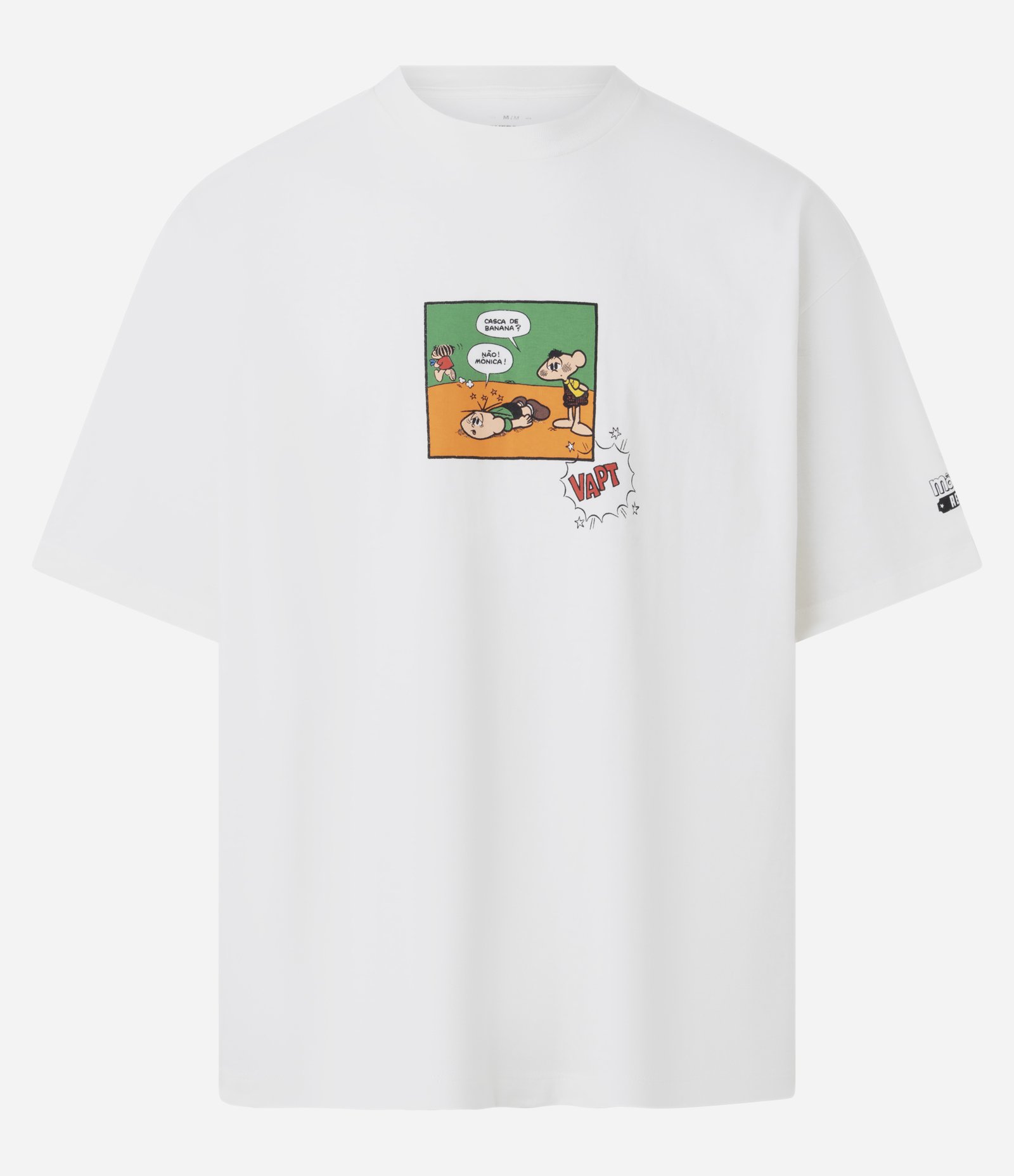 Camiseta Oversized em Algodão com Estampa Quadrinhos Turma da Mônica Branco 6