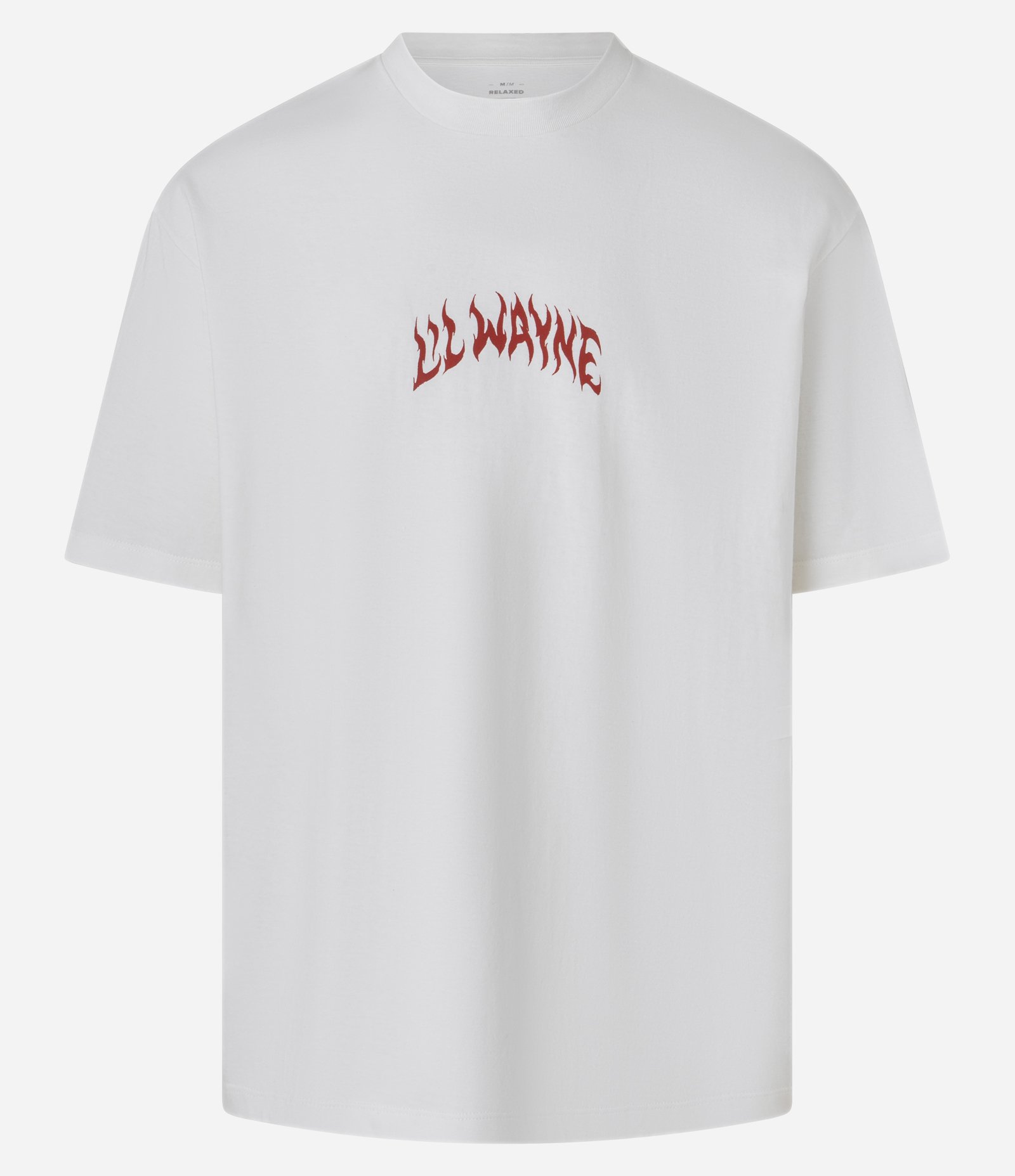 Camiseta Relaxed em Algodão com Estampa Lil Wayne Branco 8