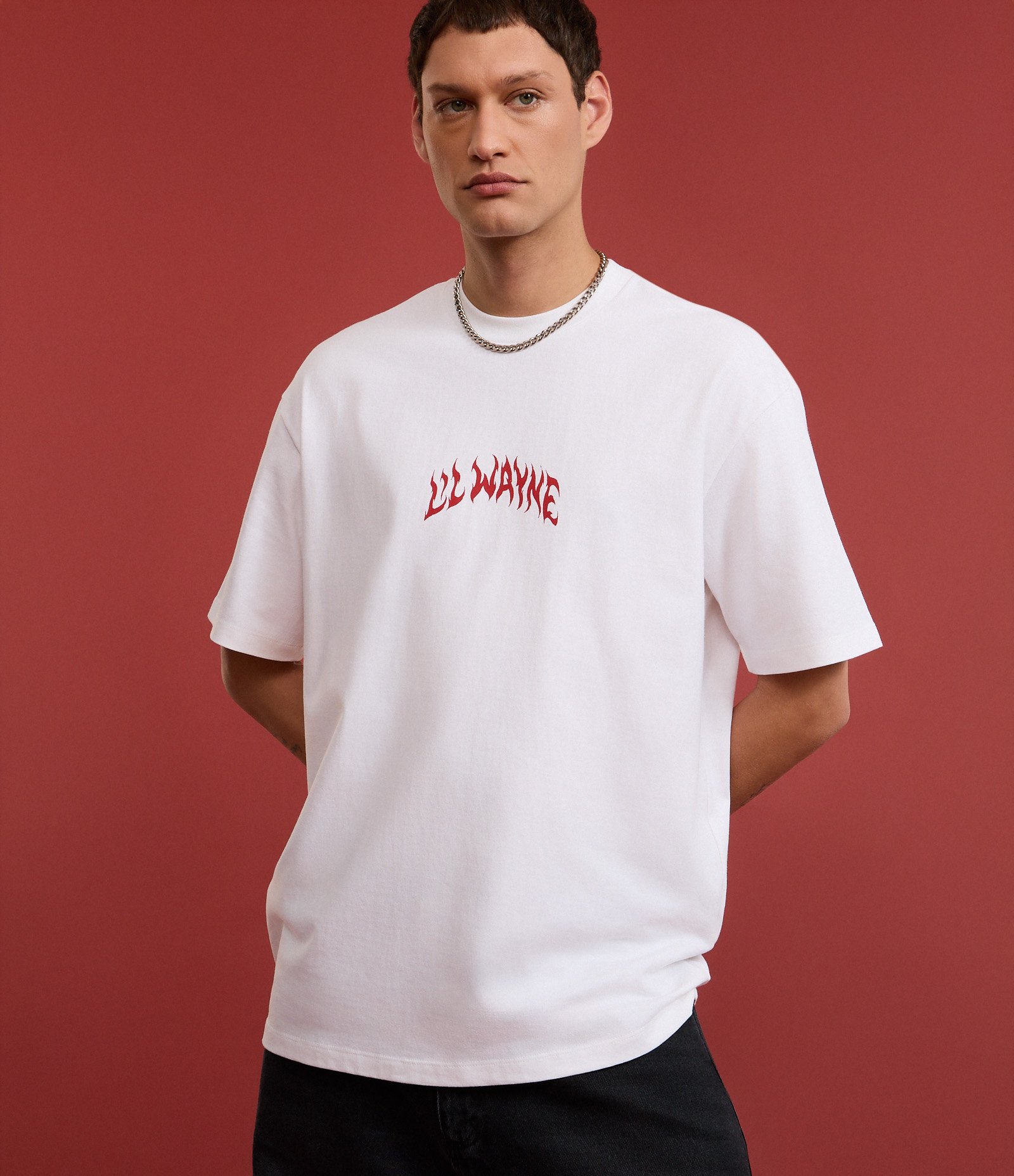 Camiseta Relaxed em Algodão com Estampa Lil Wayne Branco 2