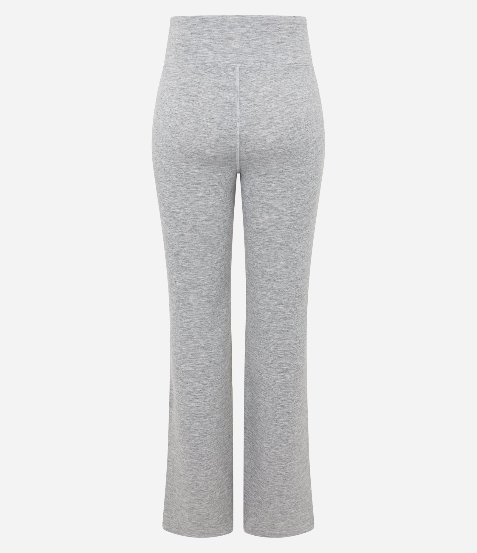 Calça Flare em Microfibra Mescla Cinza 3