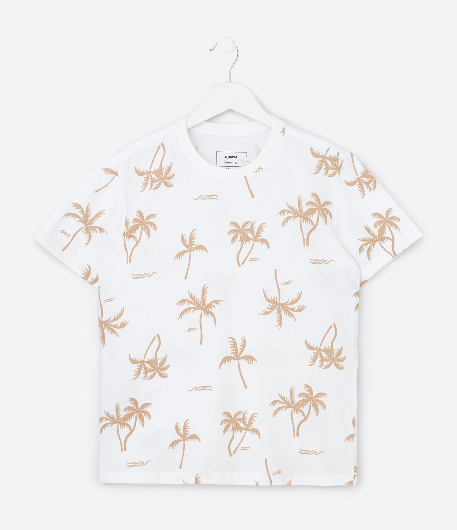 Camiseta Infantil com Estampa de Mini Ícones de Praia - Tam 5 a 14 Anos Branco 1