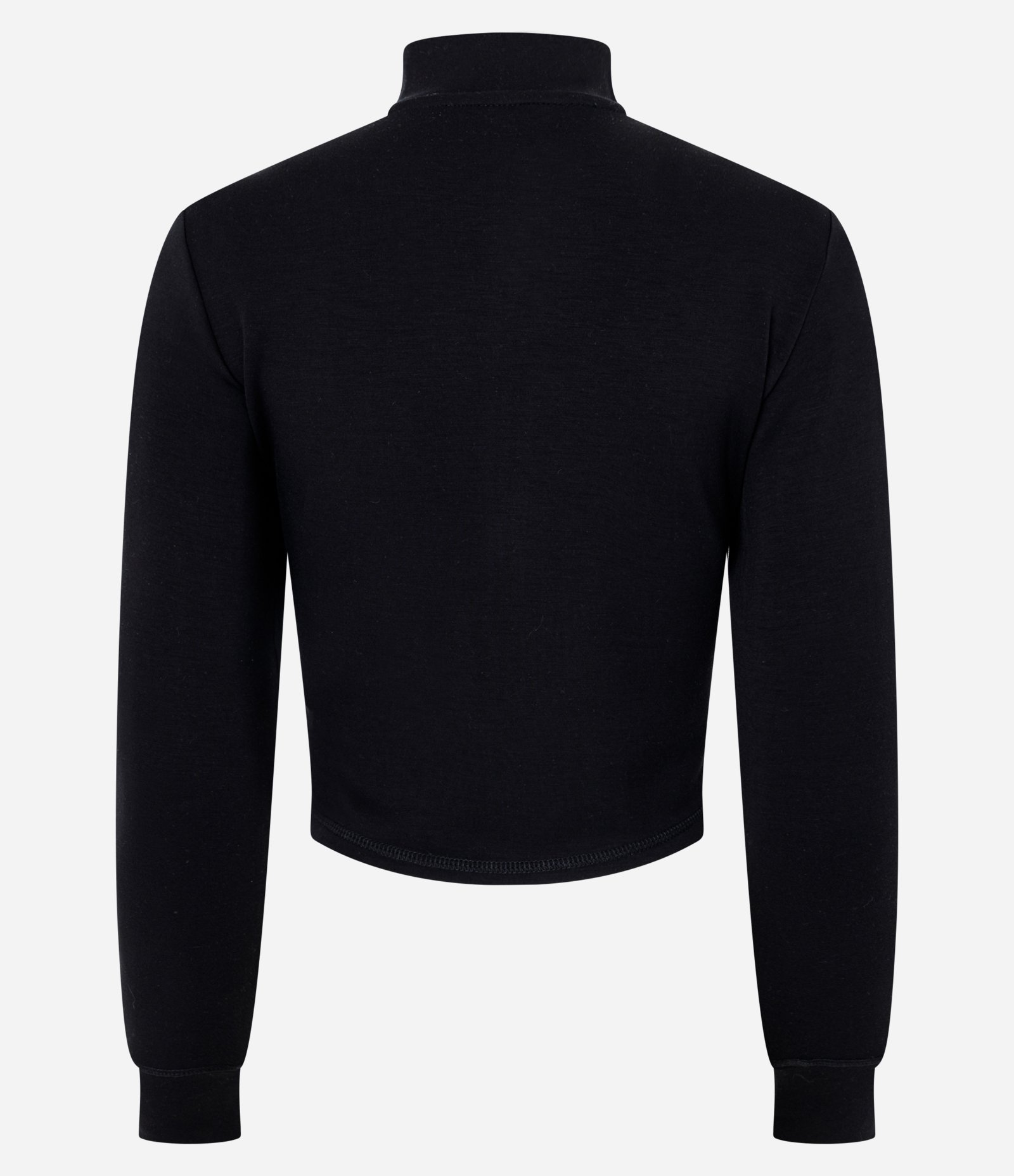 Casaco em Modal com Recortes e Fechamento por Zíper Preto 6