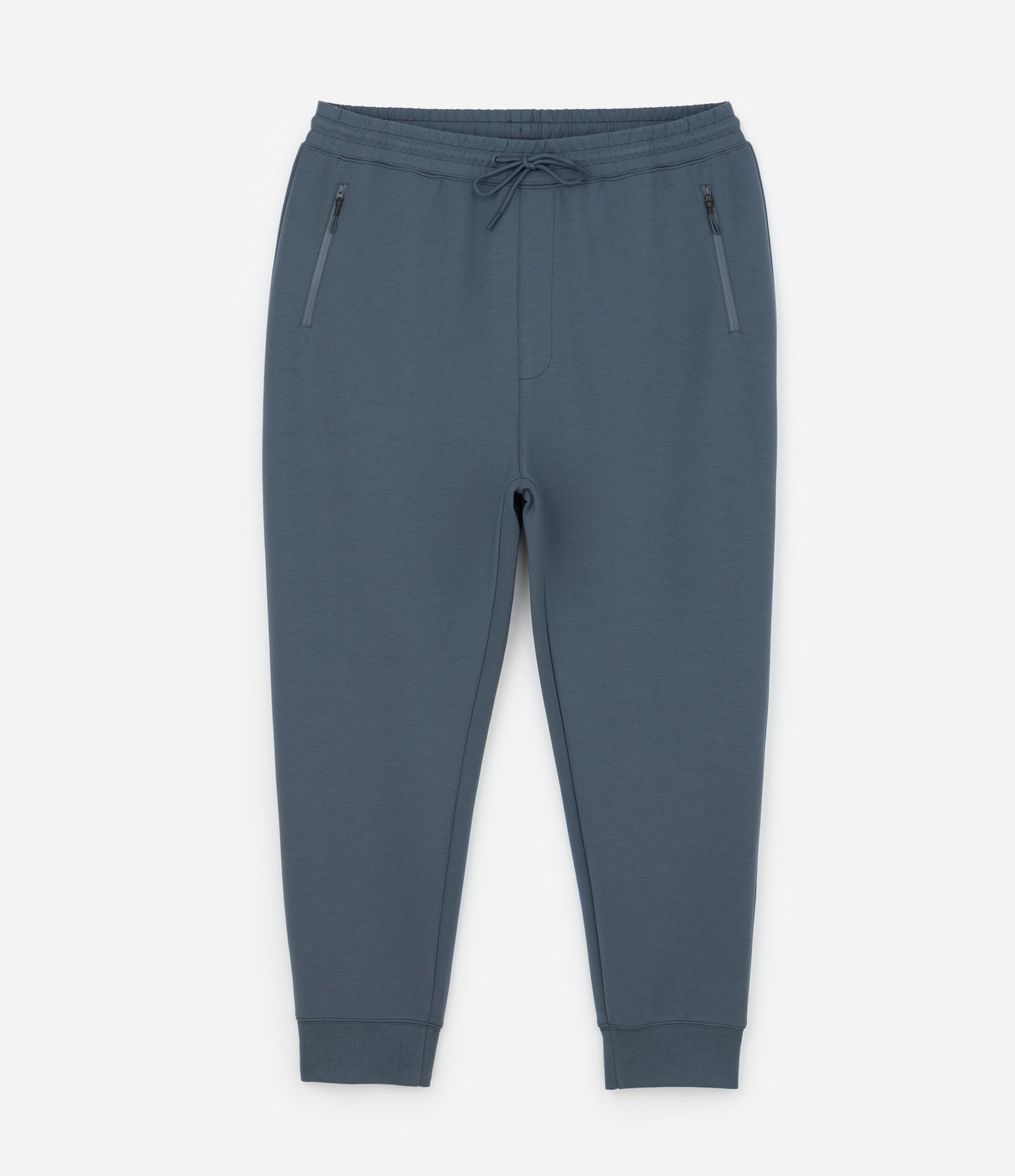 Calça Jogger Esportiva em Moletom Tecnológico Azul Profundo 1
