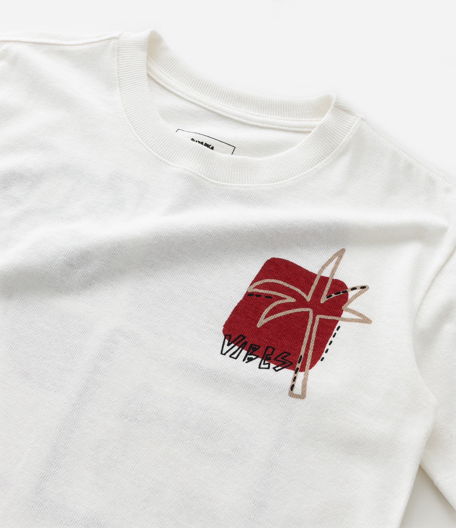 Camiseta Infantil Estampa Frente e Costas Coqueiro de Praia - Tam 5 a 14 Anos Branco 4