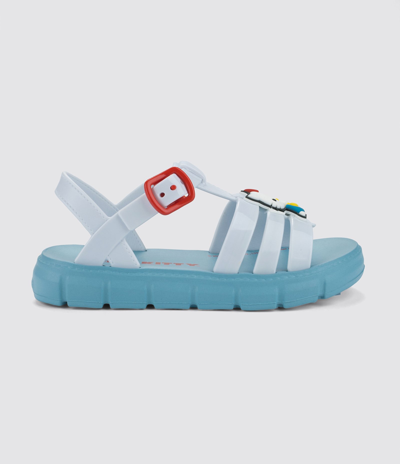 Sandália Infantil de Tiras com Patch Hello Kitty - Tam 25 ao 33 Azul 2