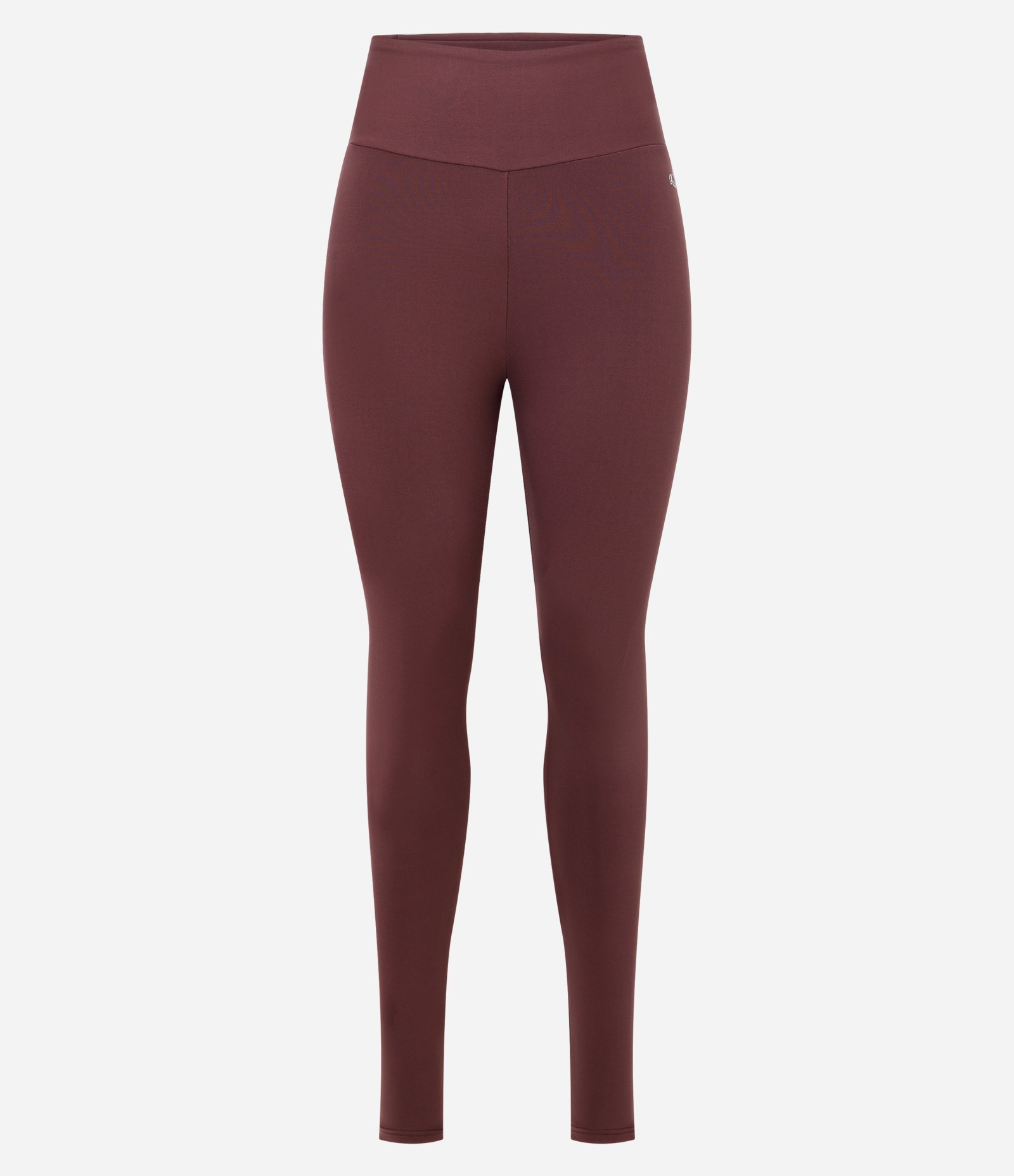 Calça Legging Esportiva em Microfibra com Bolso nas Costas Marrom 1