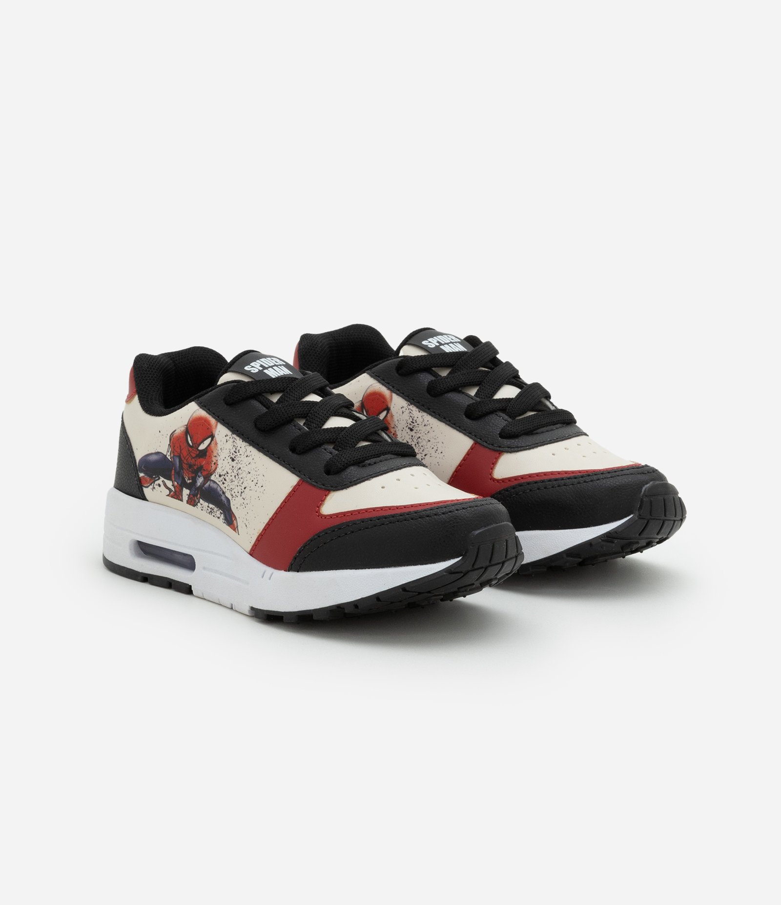 Tênis Infantil em PU Homem Aranha - Tam 28 ao 34 Off White 1