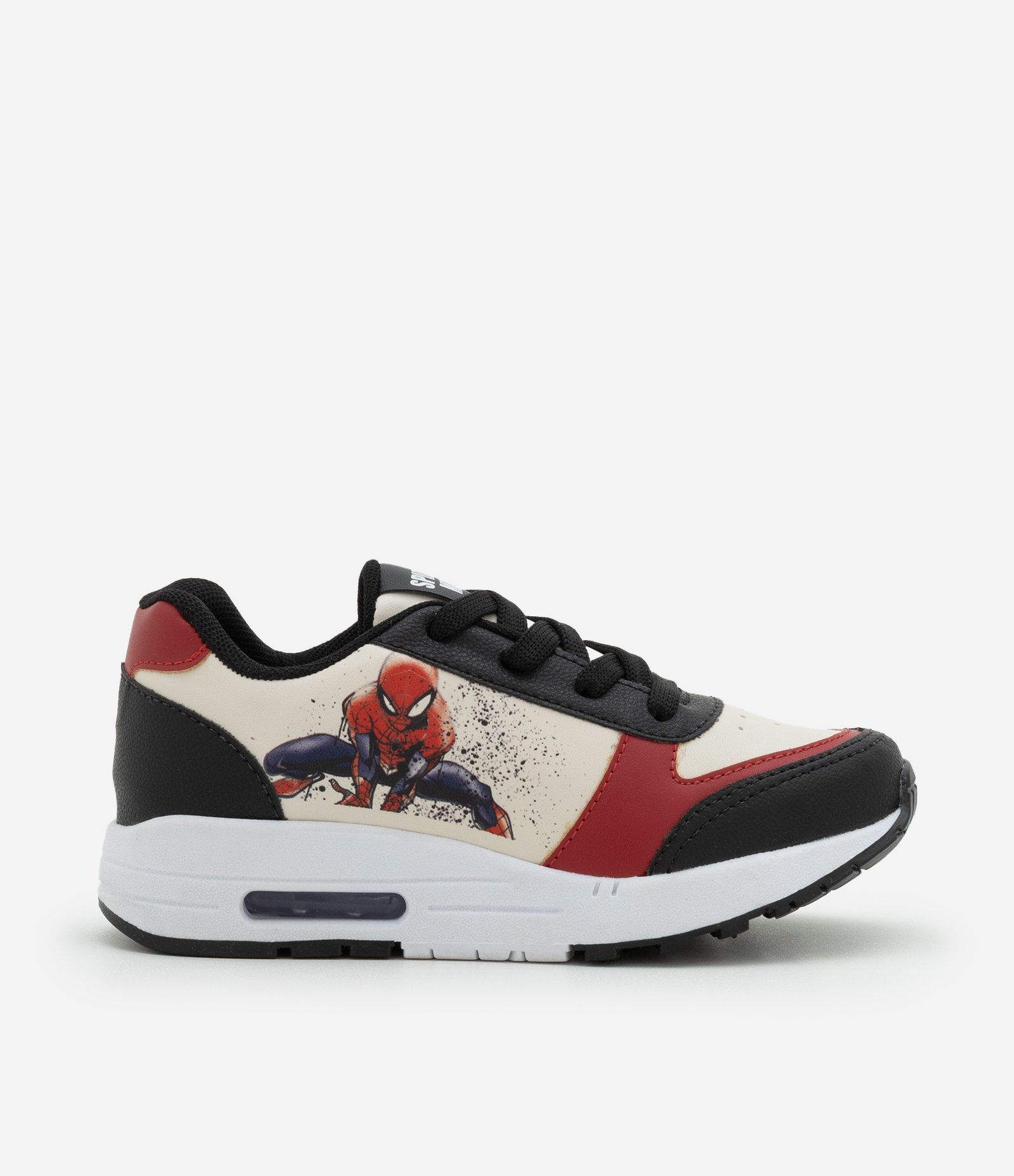 Tênis Infantil em PU Homem Aranha - Tam 28 ao 34 Off White 6