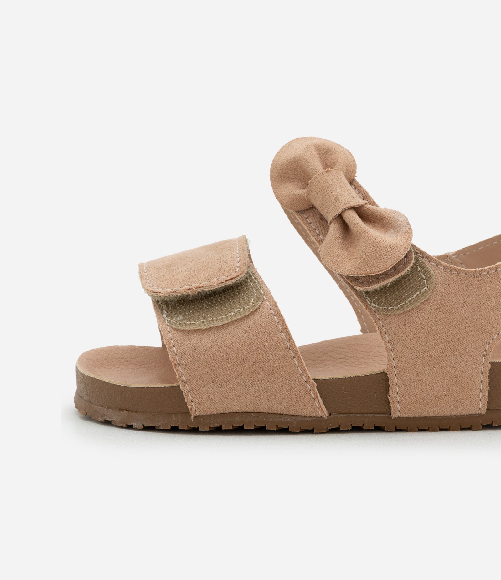 Sandália Infantil com Lacinho Aplicado - Tam 20 ao 27 Bege 4