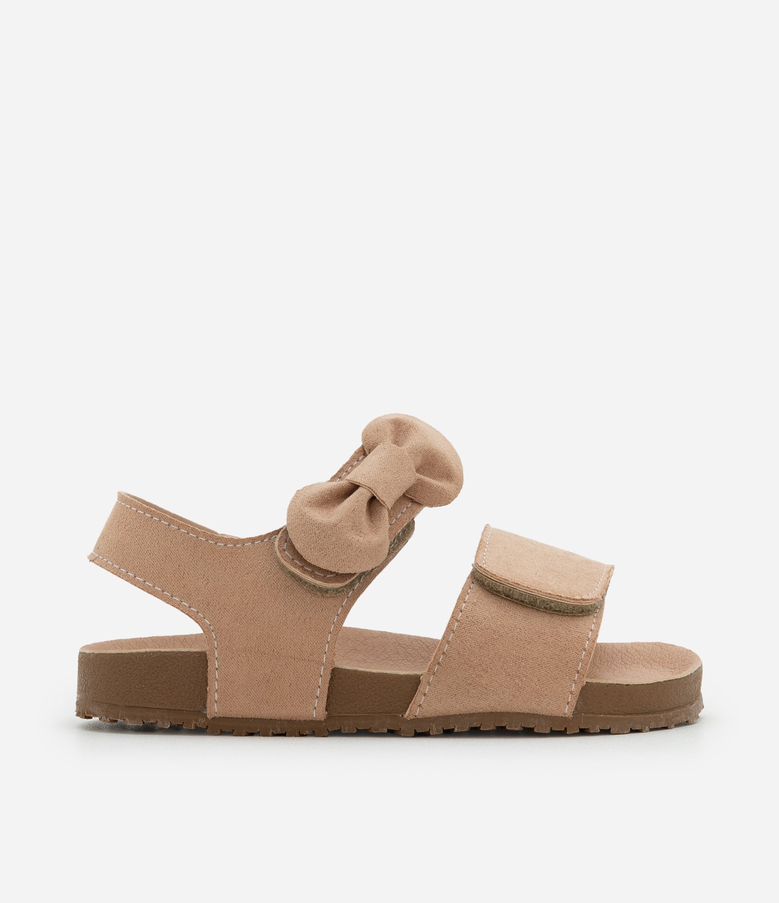 Sandália Infantil com Lacinho Aplicado - Tam 20 ao 27 Bege 6