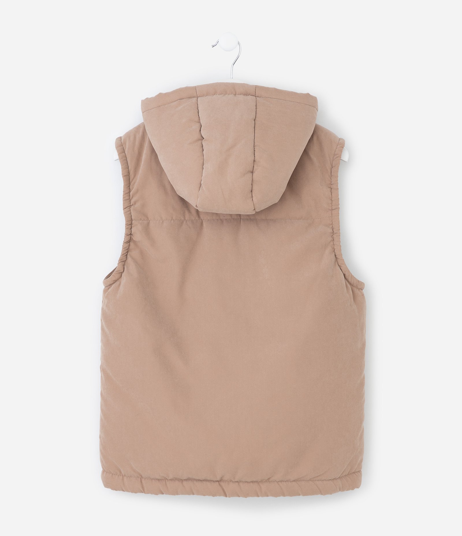 Colete Infantil com Capuz – Tam 5 a 14 Anos Bege Rosado 3